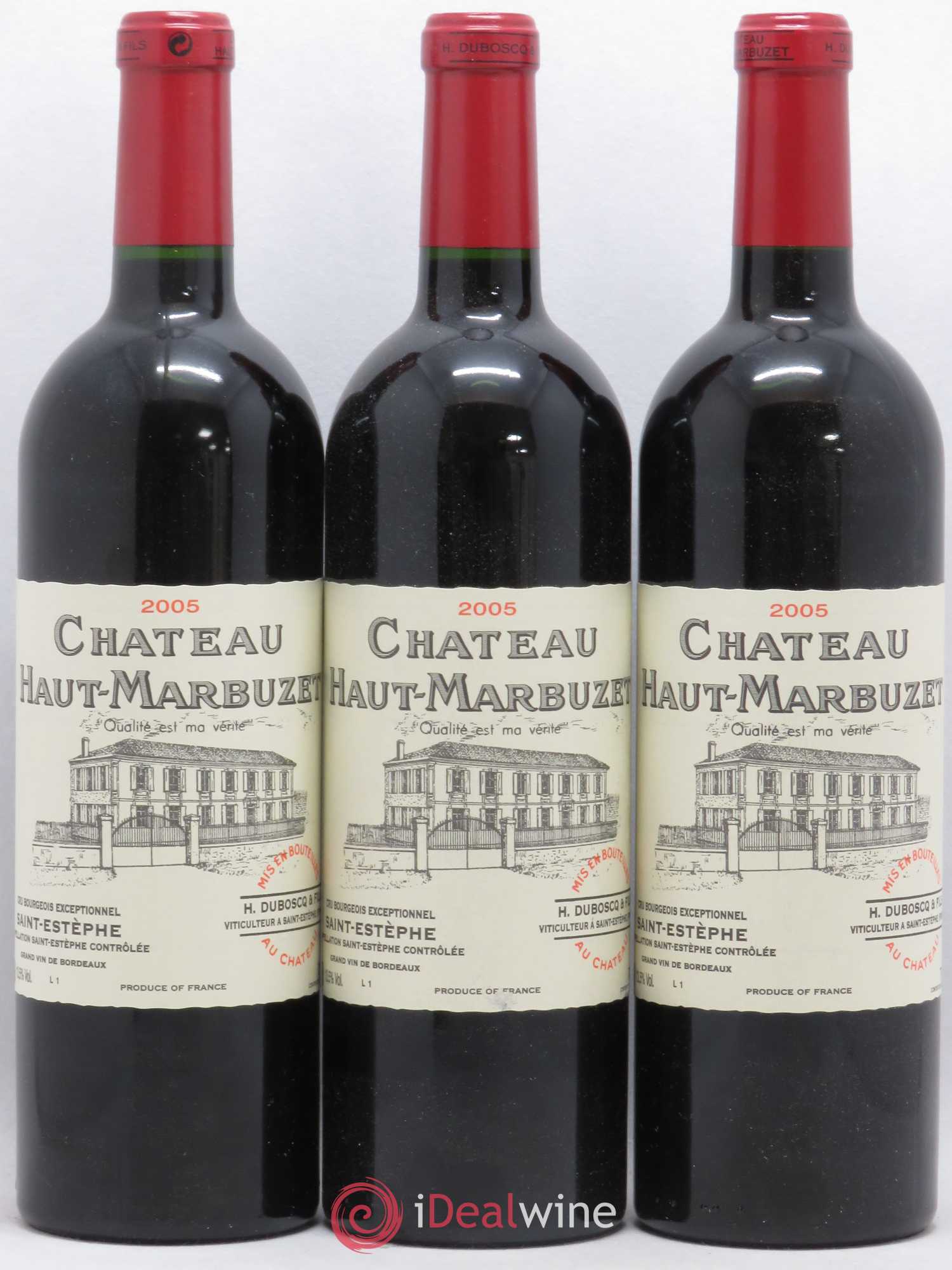 Château Haut Marbuzet 2005 - Lot de 12 bouteilles - 1