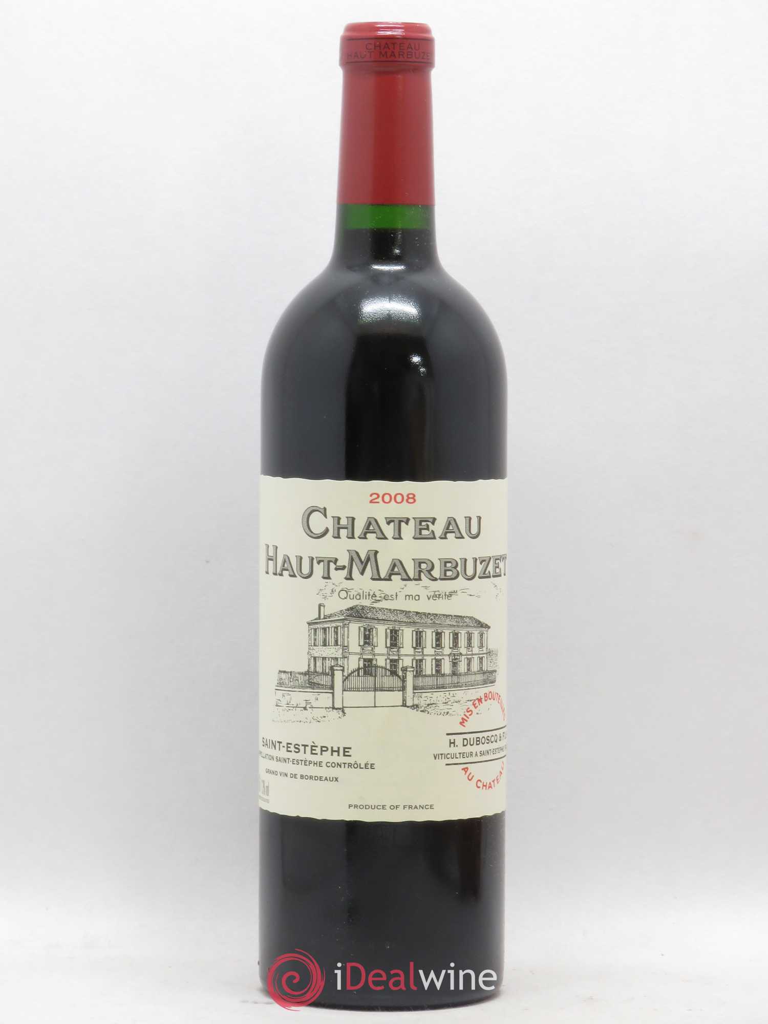 Château Haut Marbuzet 2008 - Lot de 1 bouteille - 0