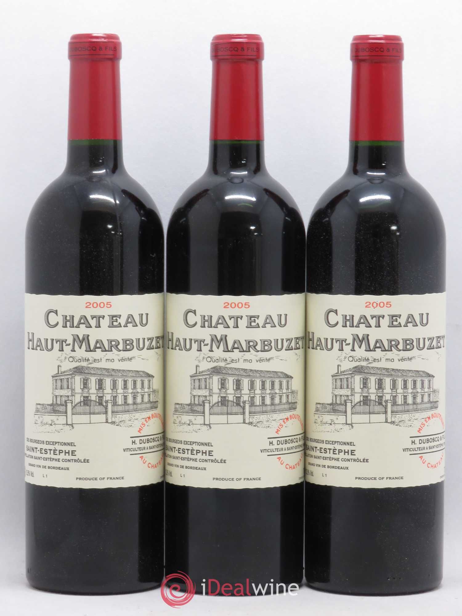Château Haut Marbuzet 2005 - Lot de 12 bouteilles - 1