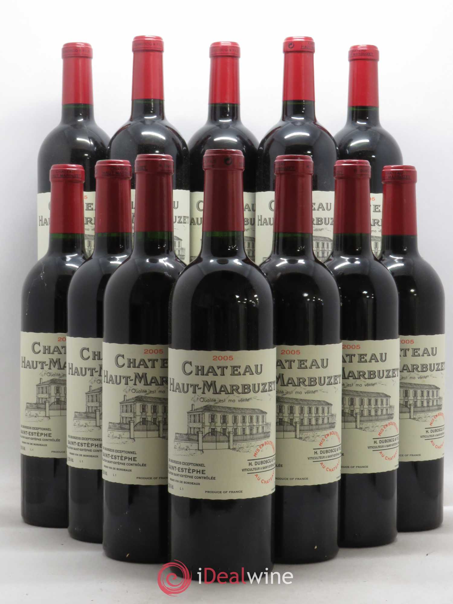 Château Haut Marbuzet 2005 - Lot de 12 bouteilles - 0