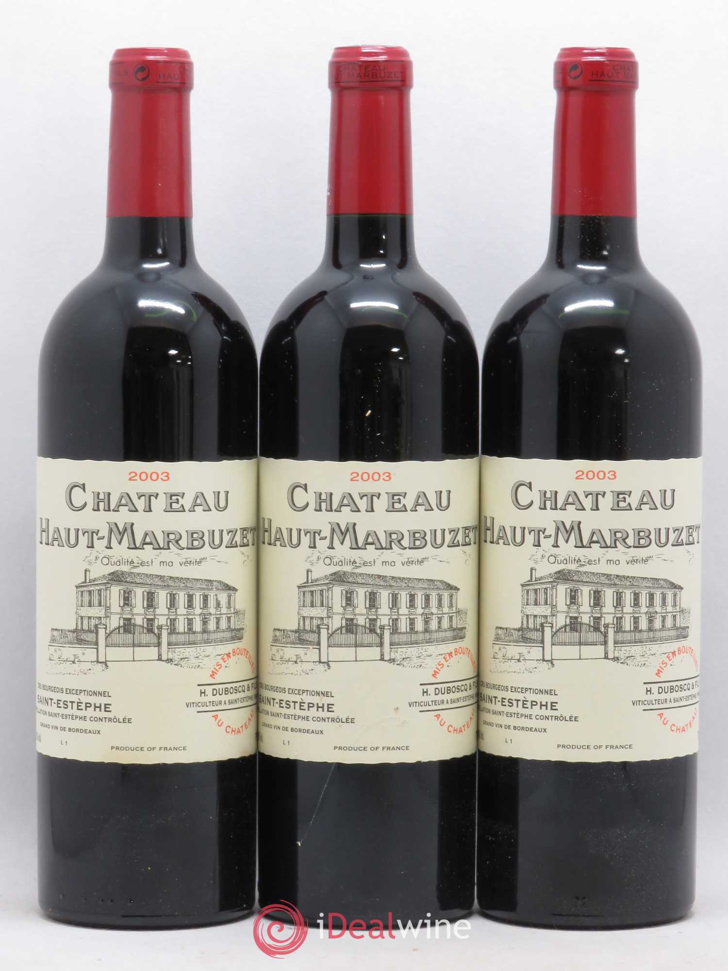 Château Haut Marbuzet 2003 - Lot de 12 bouteilles - 3
