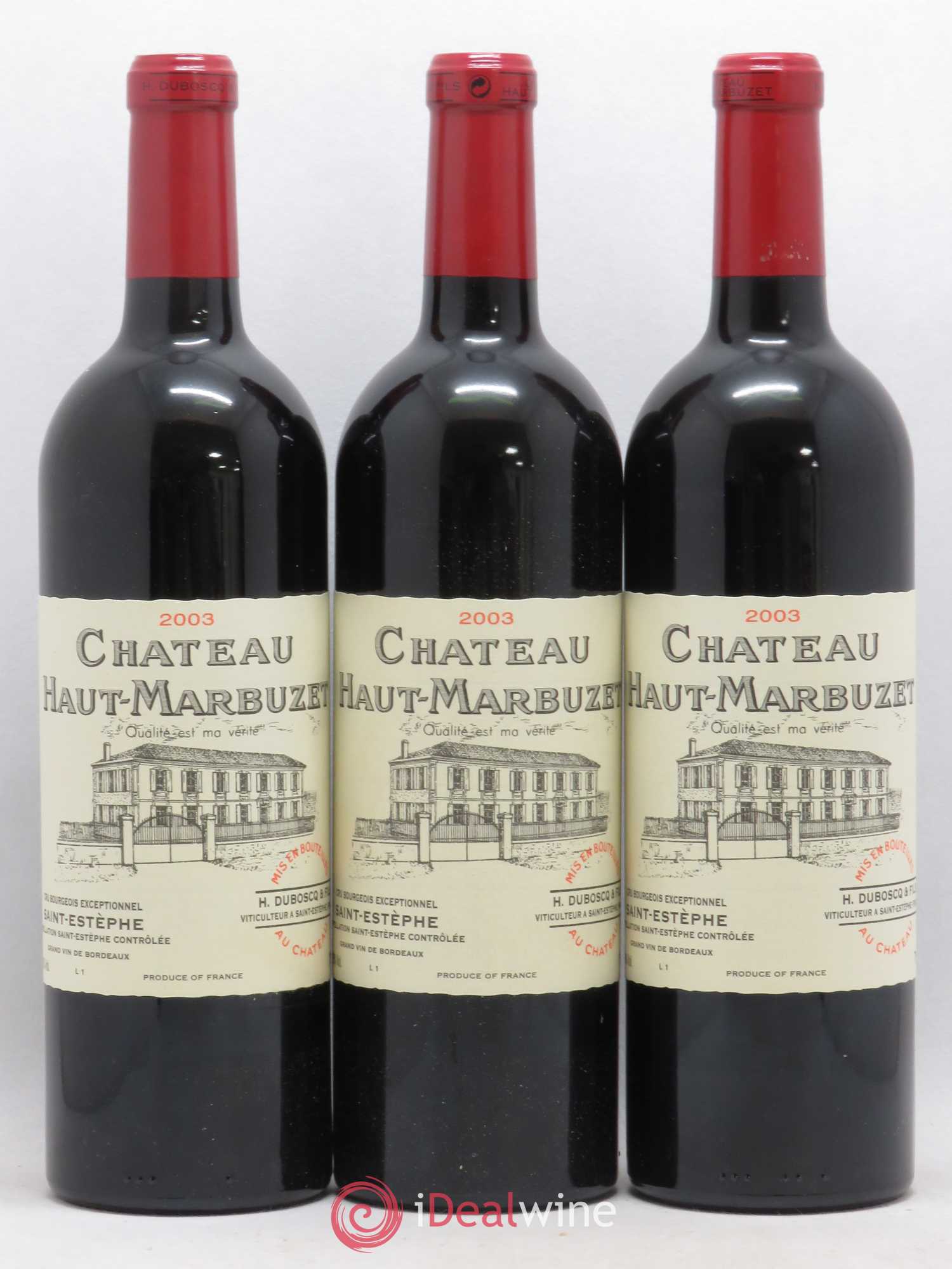 Château Haut Marbuzet 2003 - Lot de 12 bouteilles - 4