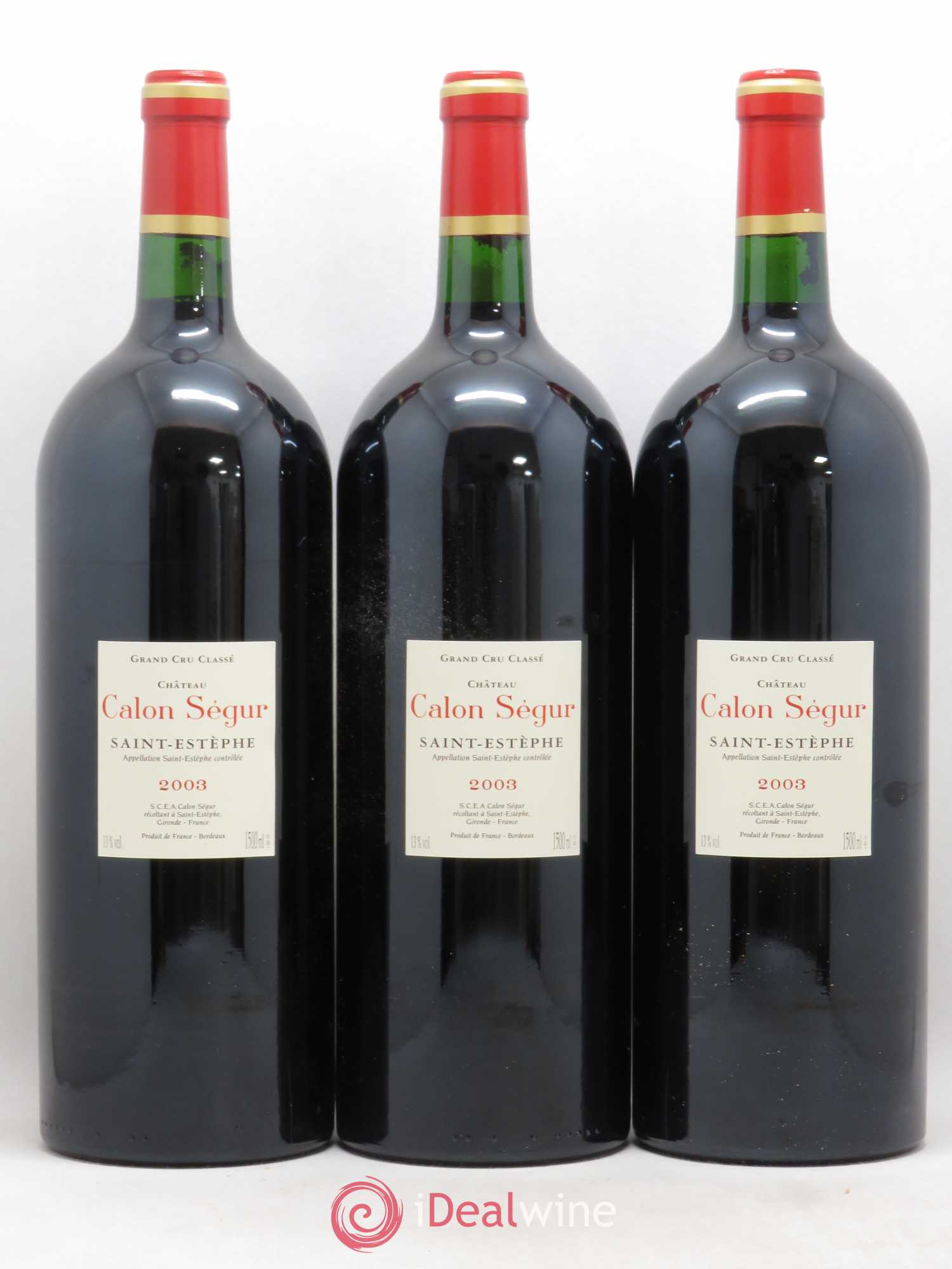 Château Calon Ségur 3ème Grand Cru Classé 2003 - Lot de 6 magnums - 4