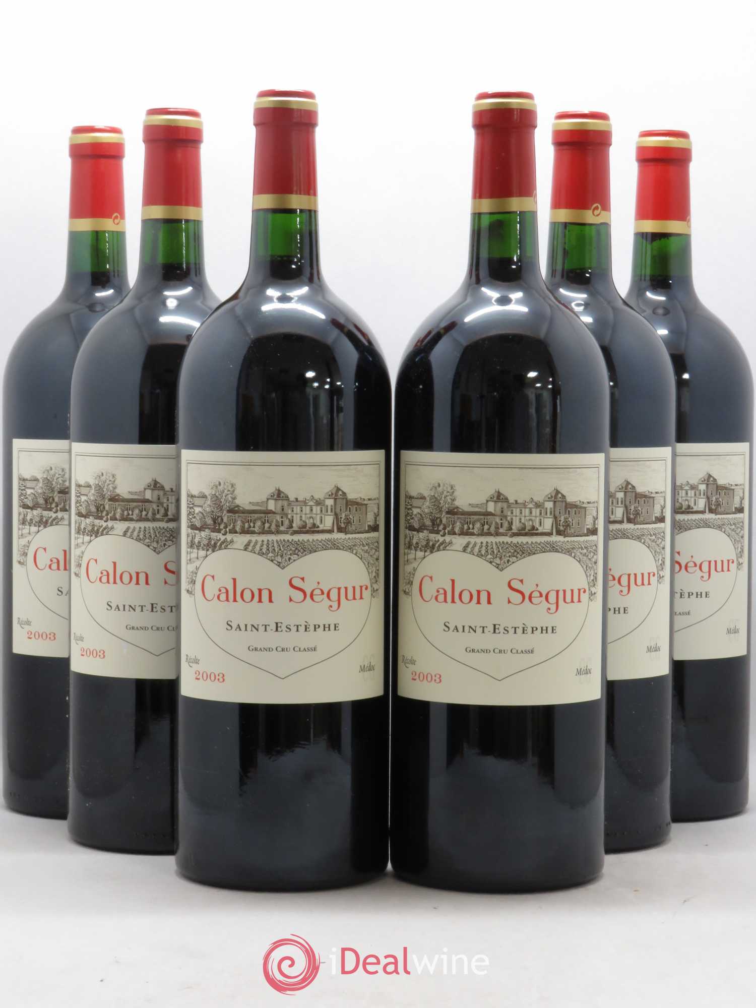 Château Calon Ségur 3ème Grand Cru Classé 2003 - Lot de 6 magnums - 0