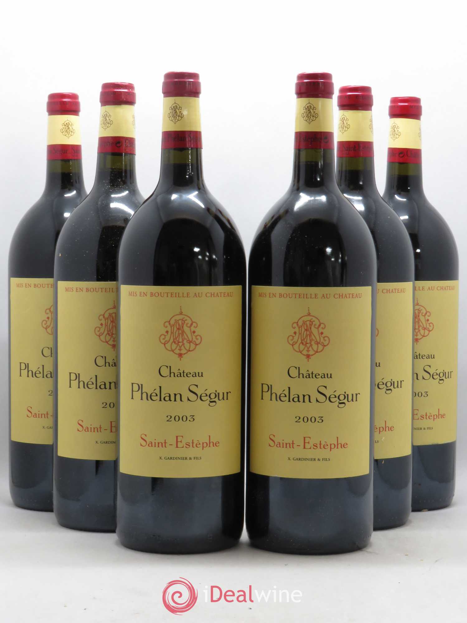 Château Phélan Ségur 2003 - Lot de 6 magnums - 0
