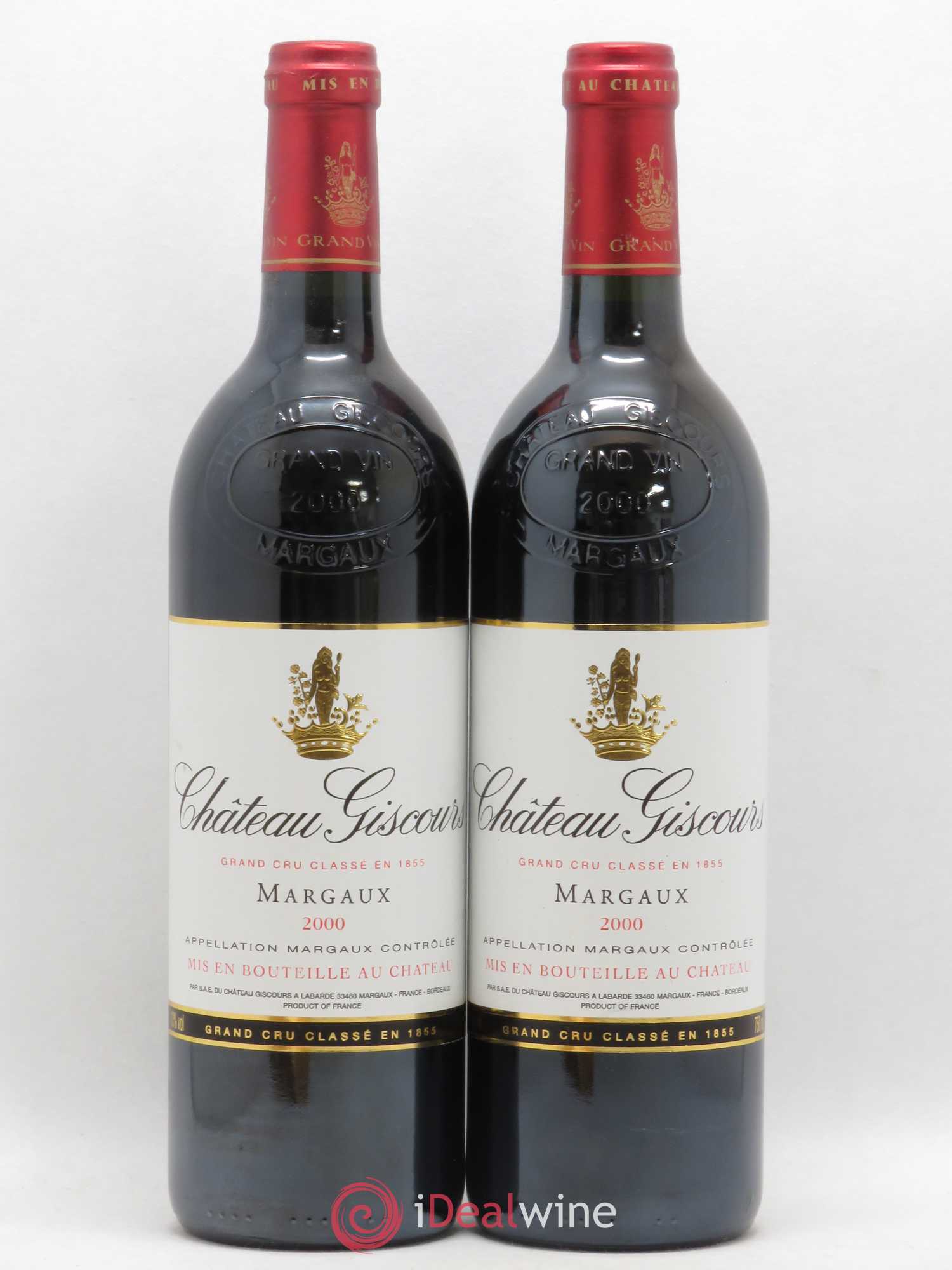 Château Giscours 3ème Grand Cru Classé 2000 - Lot de 2 bouteilles - 0