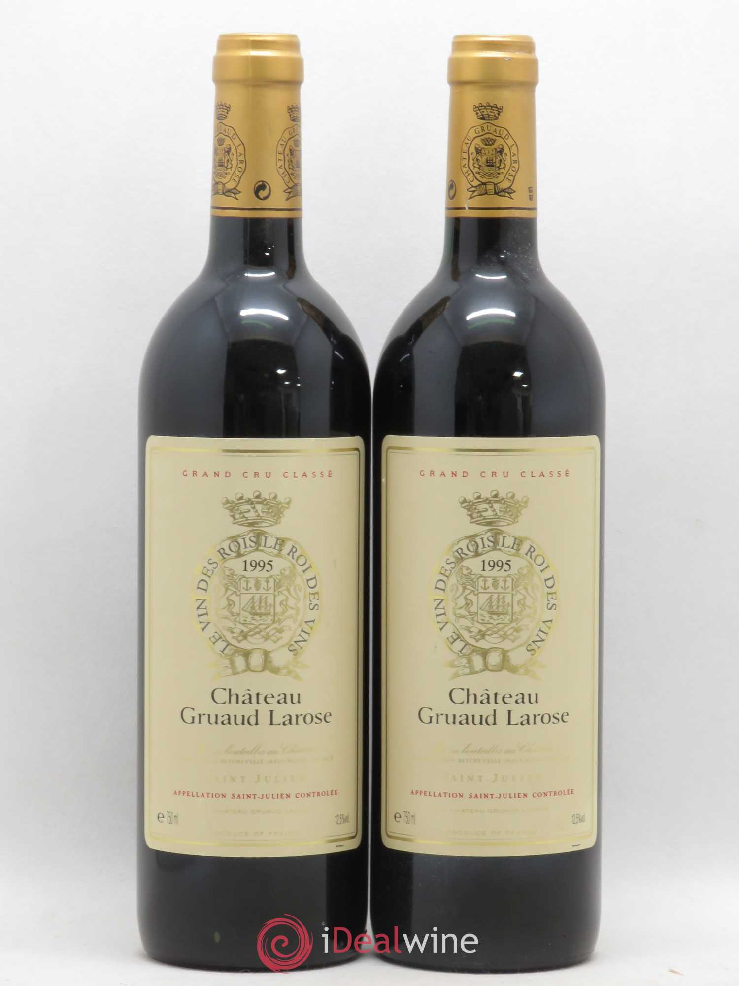 Château Gruaud Larose 2ème Grand Cru Classé 1995 - Lot de 2 bouteilles - 0