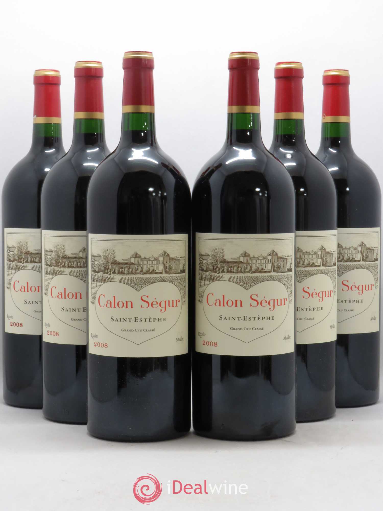 Château Calon Ségur 3ème Grand Cru Classé 2008 - Lot de 6 magnums - 0