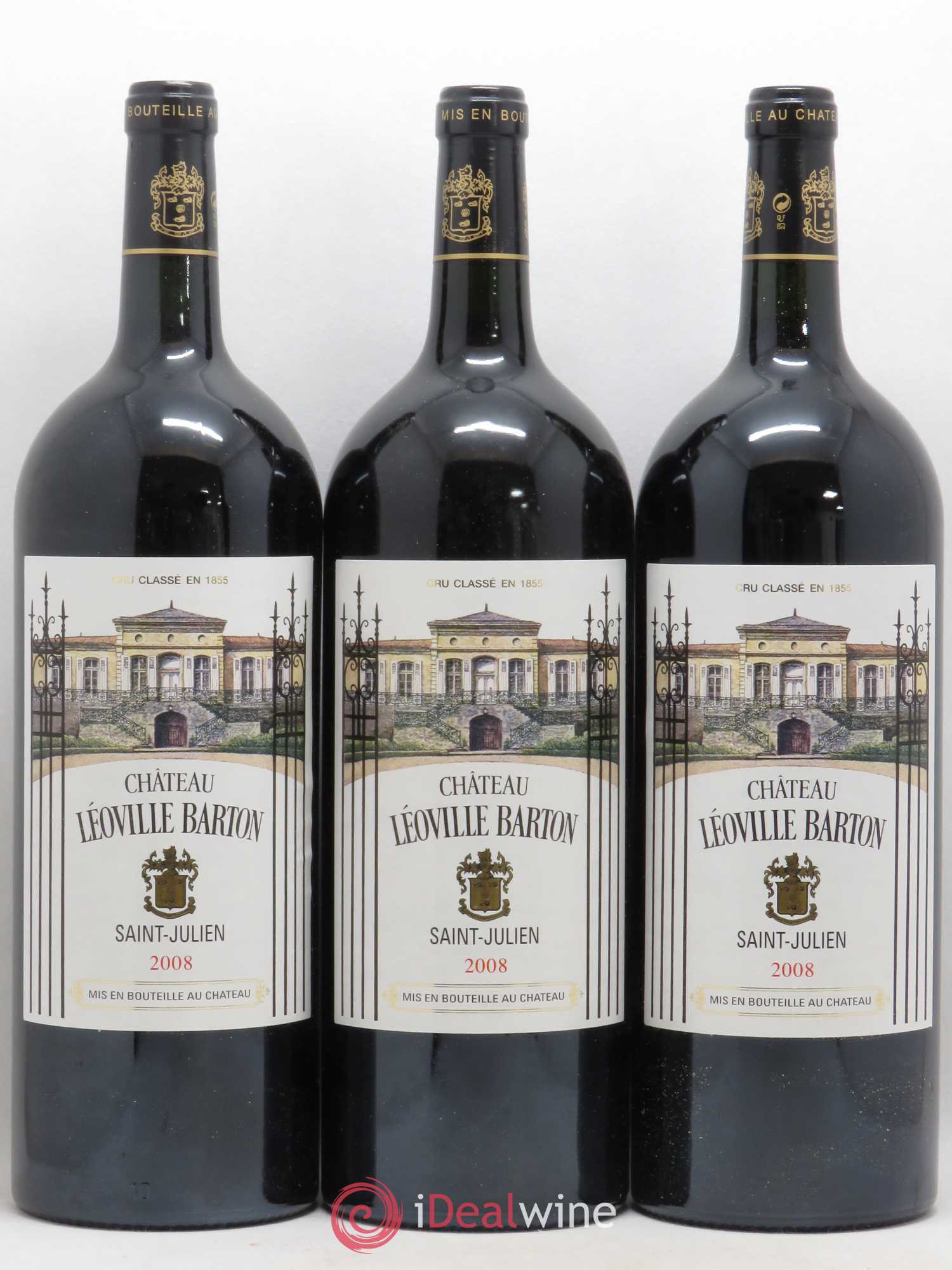 Château Léoville Barton 2ème Grand Cru Classé 2008 - Lot de 6 magnums - 1