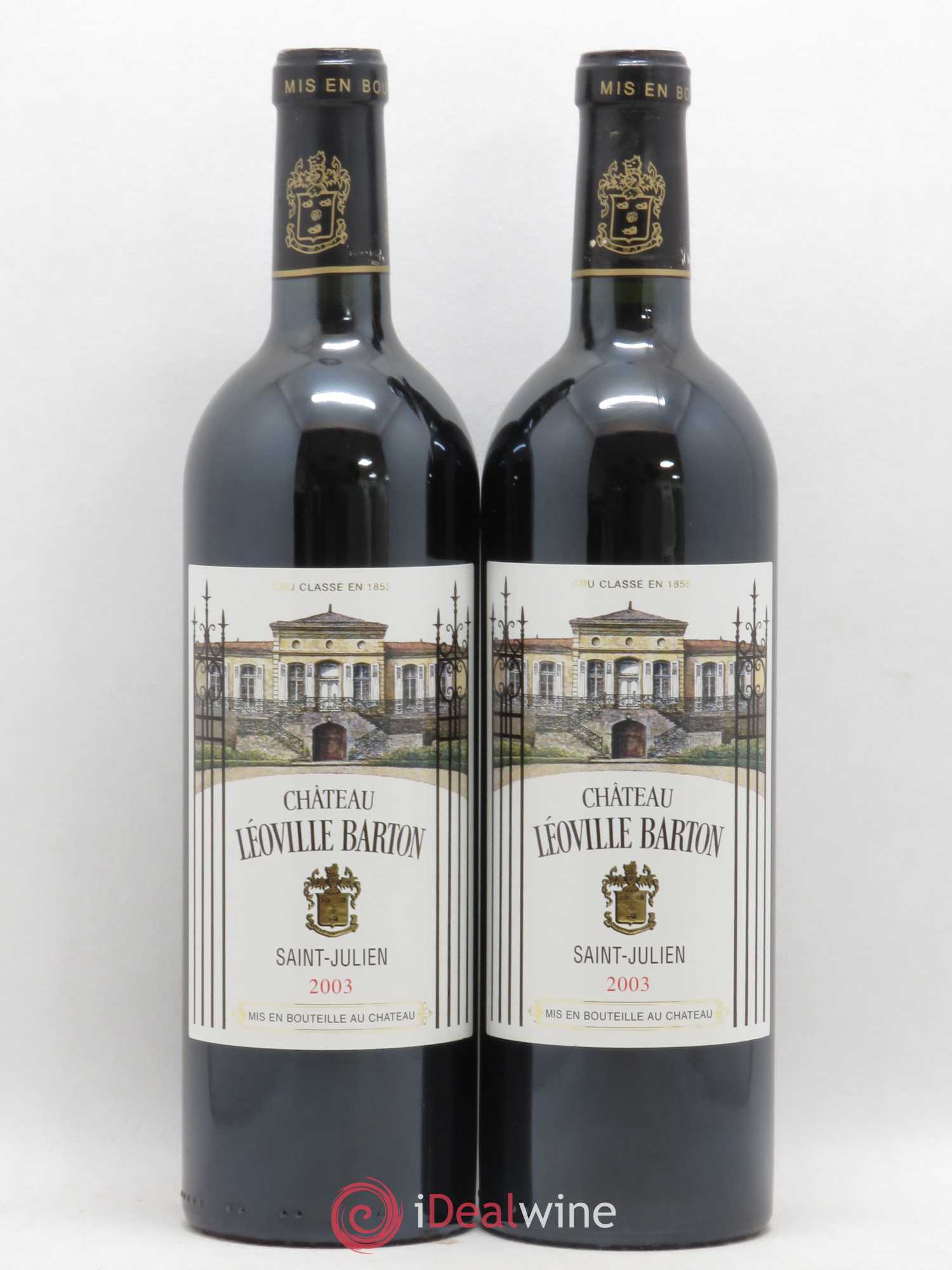 Château Léoville Barton 2ème Grand Cru Classé 2003 - Lot de 2 bouteilles - 0