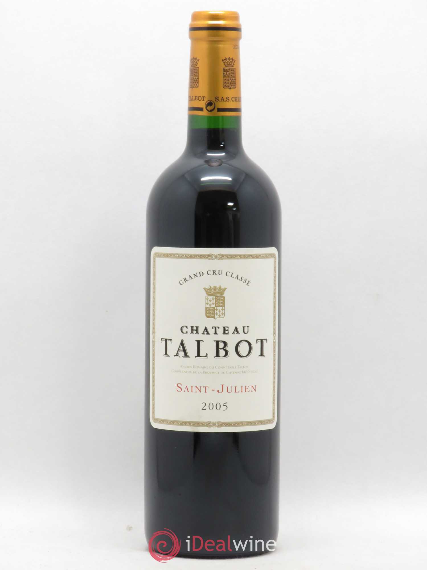 Château Talbot 4ème Grand Cru Classé 2005 - Lot de 1 bouteille - 0