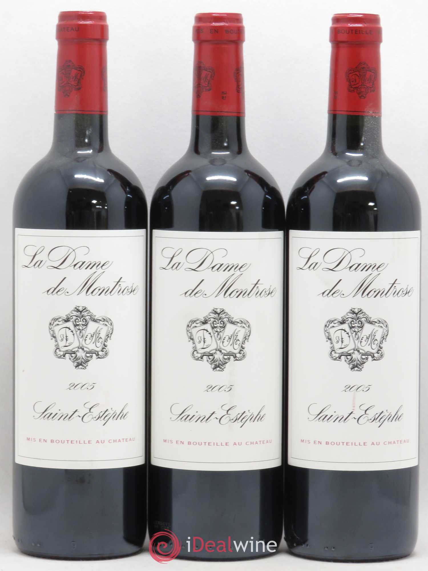 La Dame de Montrose Second Vin 2005 - Lot de 3 bouteilles - 0