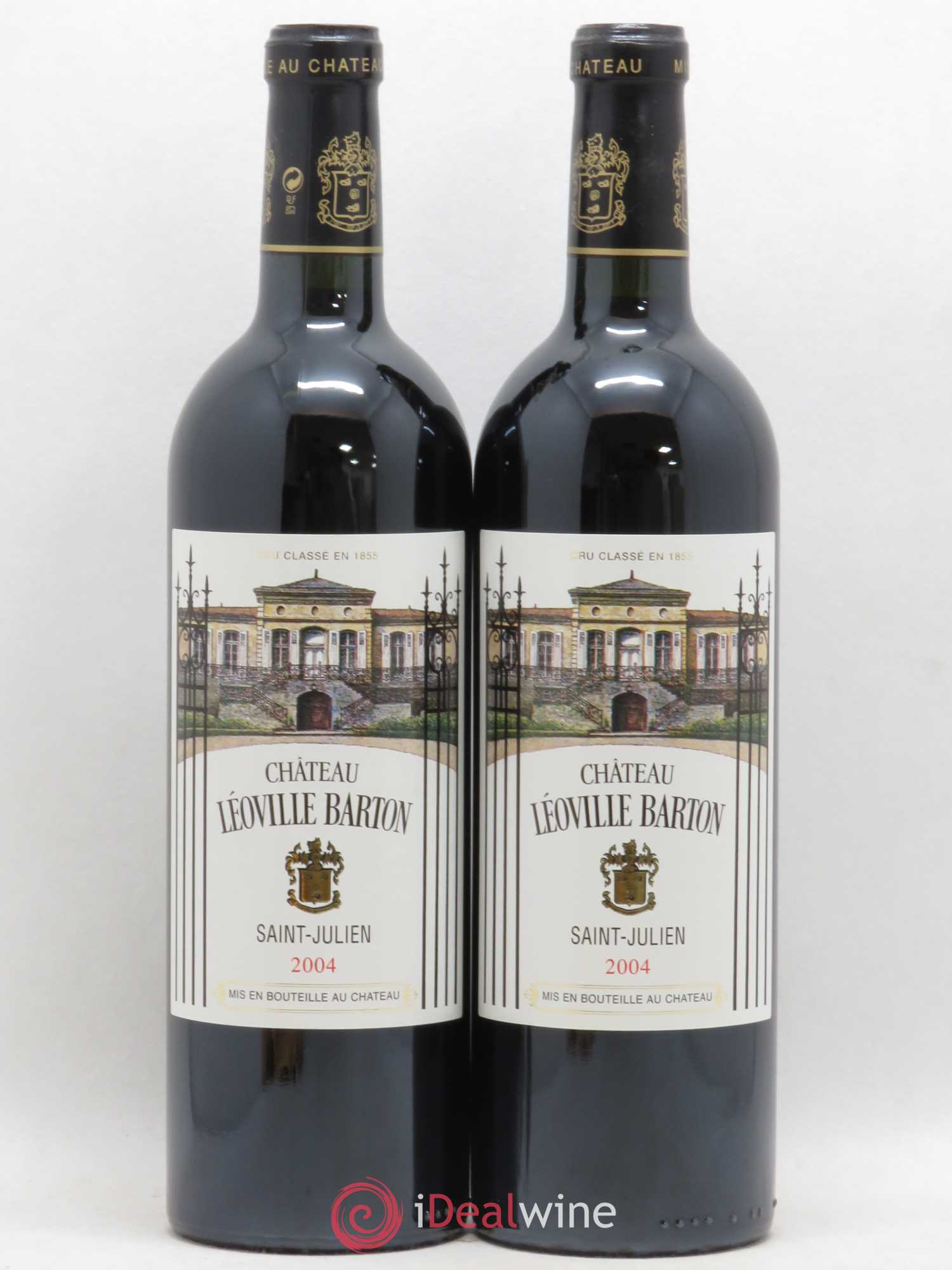 Château Léoville Barton 2ème Grand Cru Classé 2004 - Lot de 2 bouteilles - 0