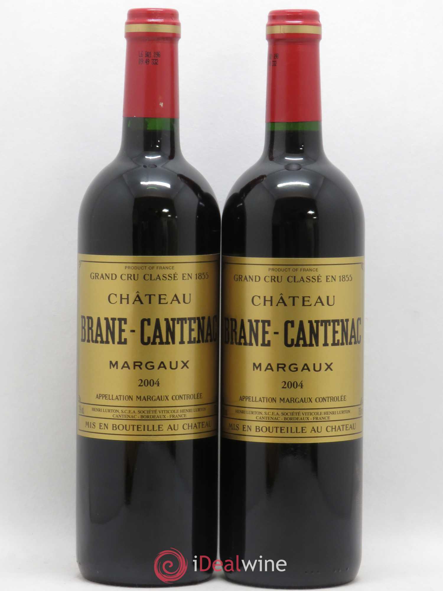 Château Brane Cantenac 2ème Grand Cru Classé 2004 - Lotto di 2 bottiglie - 0