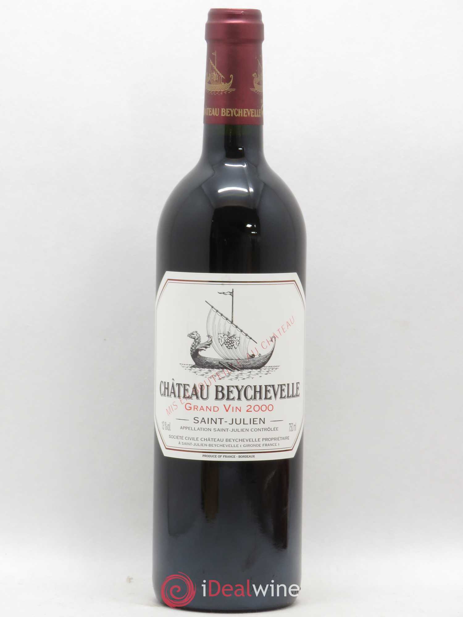 Château Beychevelle 4ème Grand Cru Classé 2000 - Lot de 1 bouteille - 0