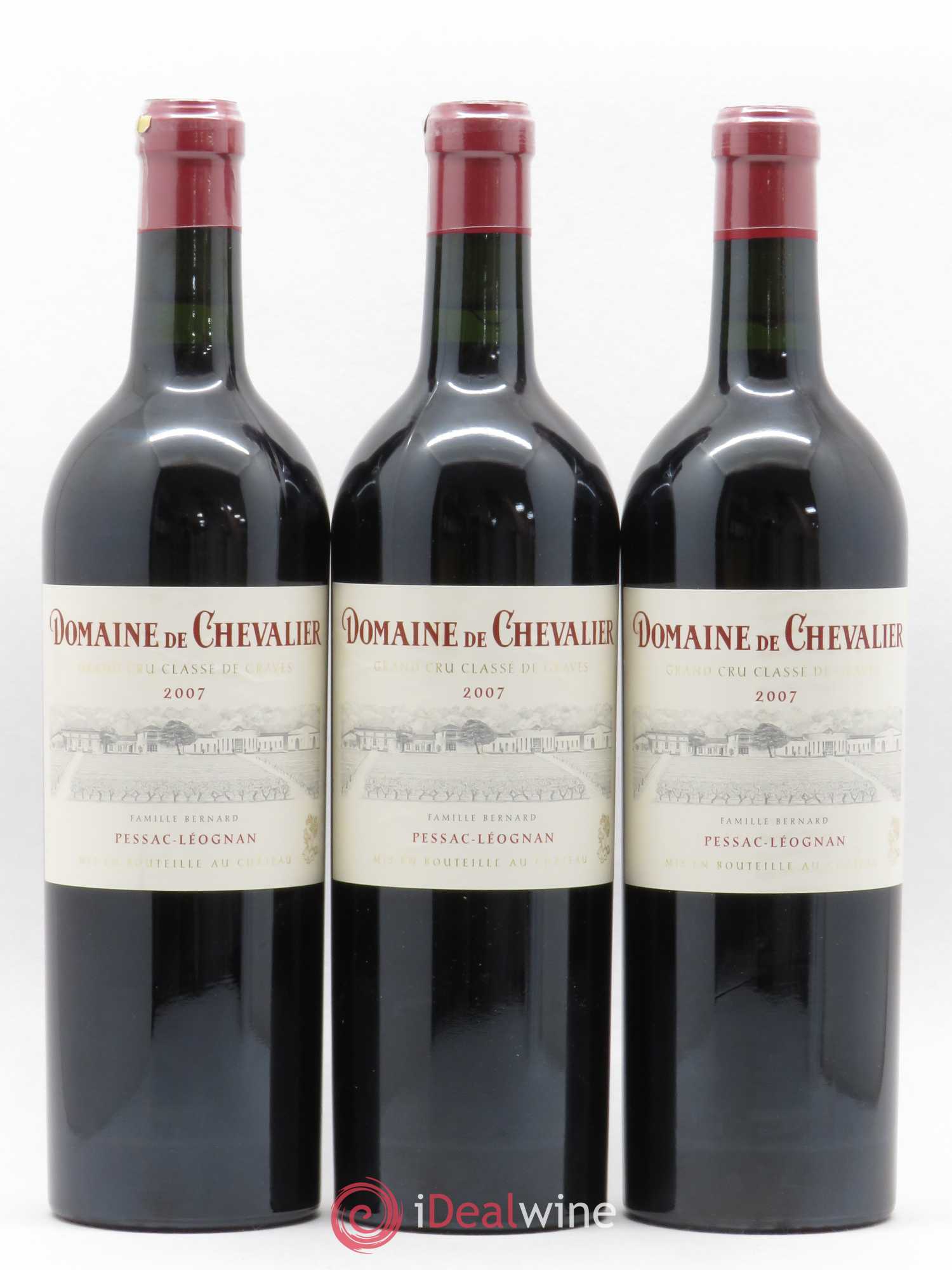 Domaine de Chevalier Cru Classé de Graves 2007 - Lot de 3 bouteilles - 0