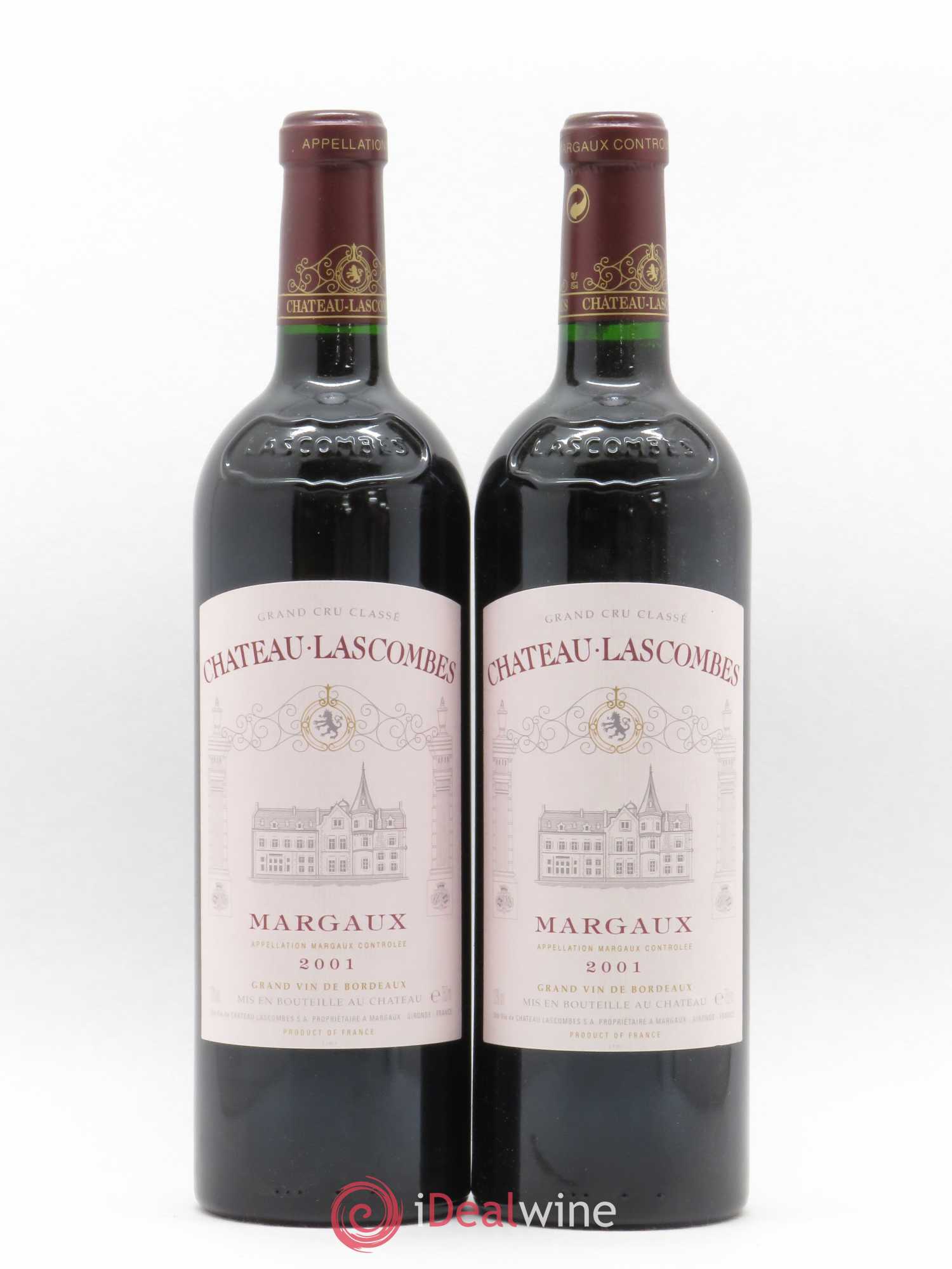 Château Lascombes 2ème Grand Cru Classé 2001 - Lot de 2 bouteilles - 0