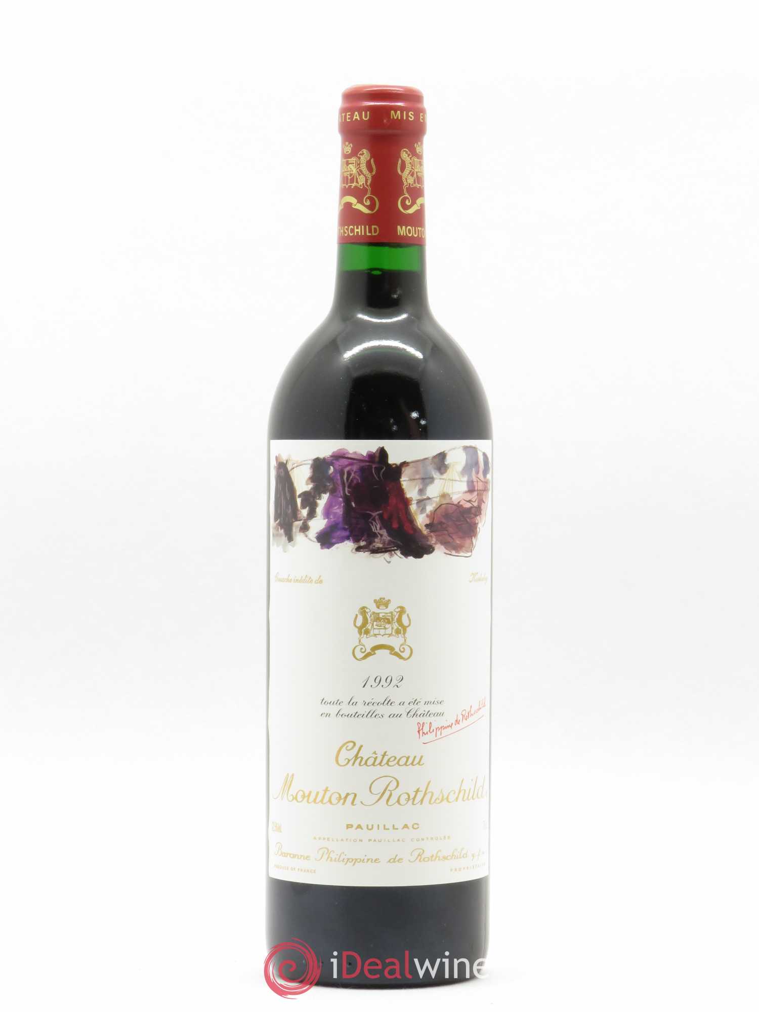 Château Mouton Rothschild 1er Grand Cru Classé 1992 - Lot de 1 bouteille - 0