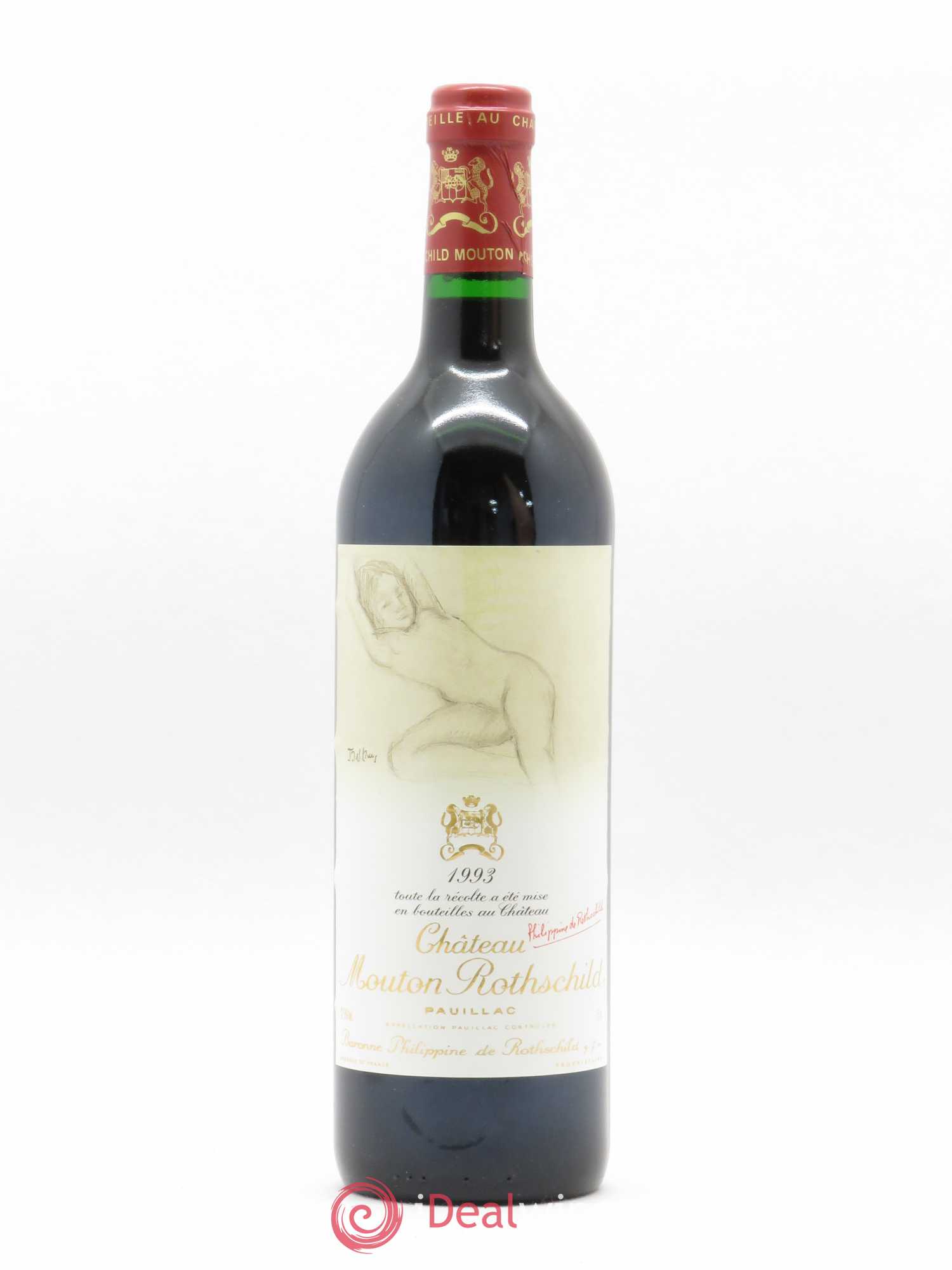 Château Mouton Rothschild 1er Grand Cru Classé 1993 - Lot de 1 bouteille - 0