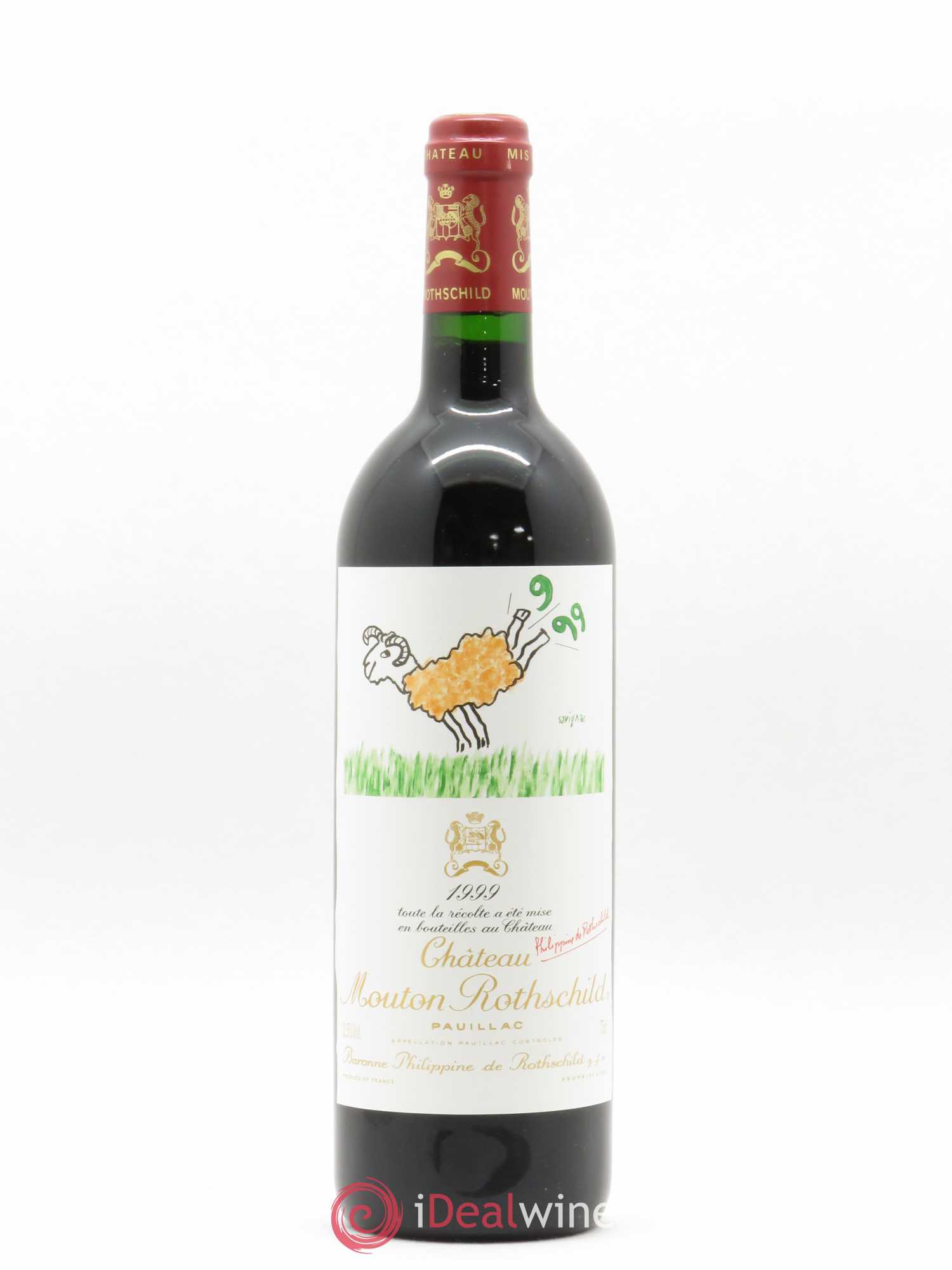 Château Mouton Rothschild 1er Grand Cru Classé 1999 - Lot de 1 bouteille - 0