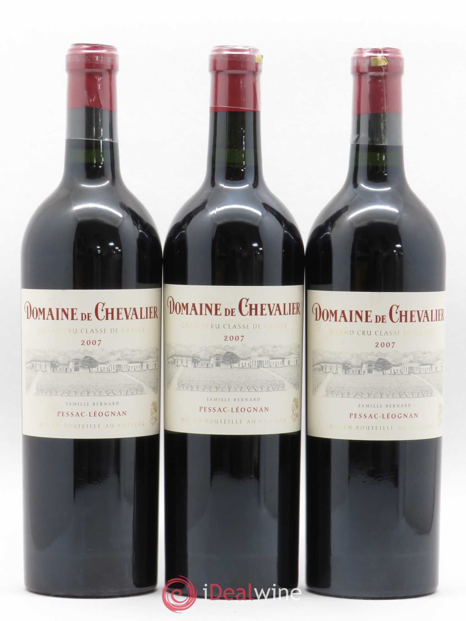 Domaine de Chevalier Cru Classé de Graves 2007 - Lot de 3 bouteilles - 0