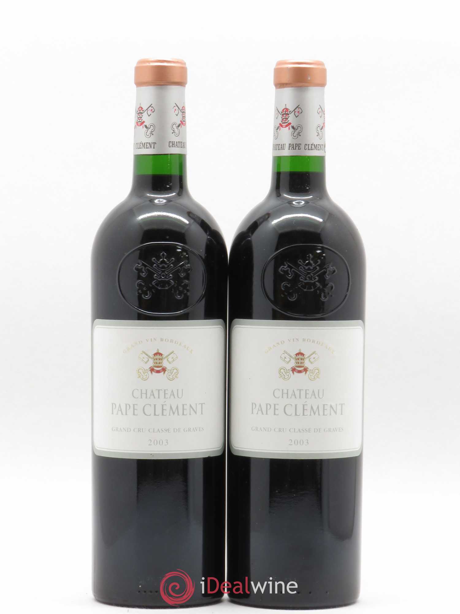 Château Pape Clément Cru Classé de Graves 2003 - Lot de 2 bouteilles - 0