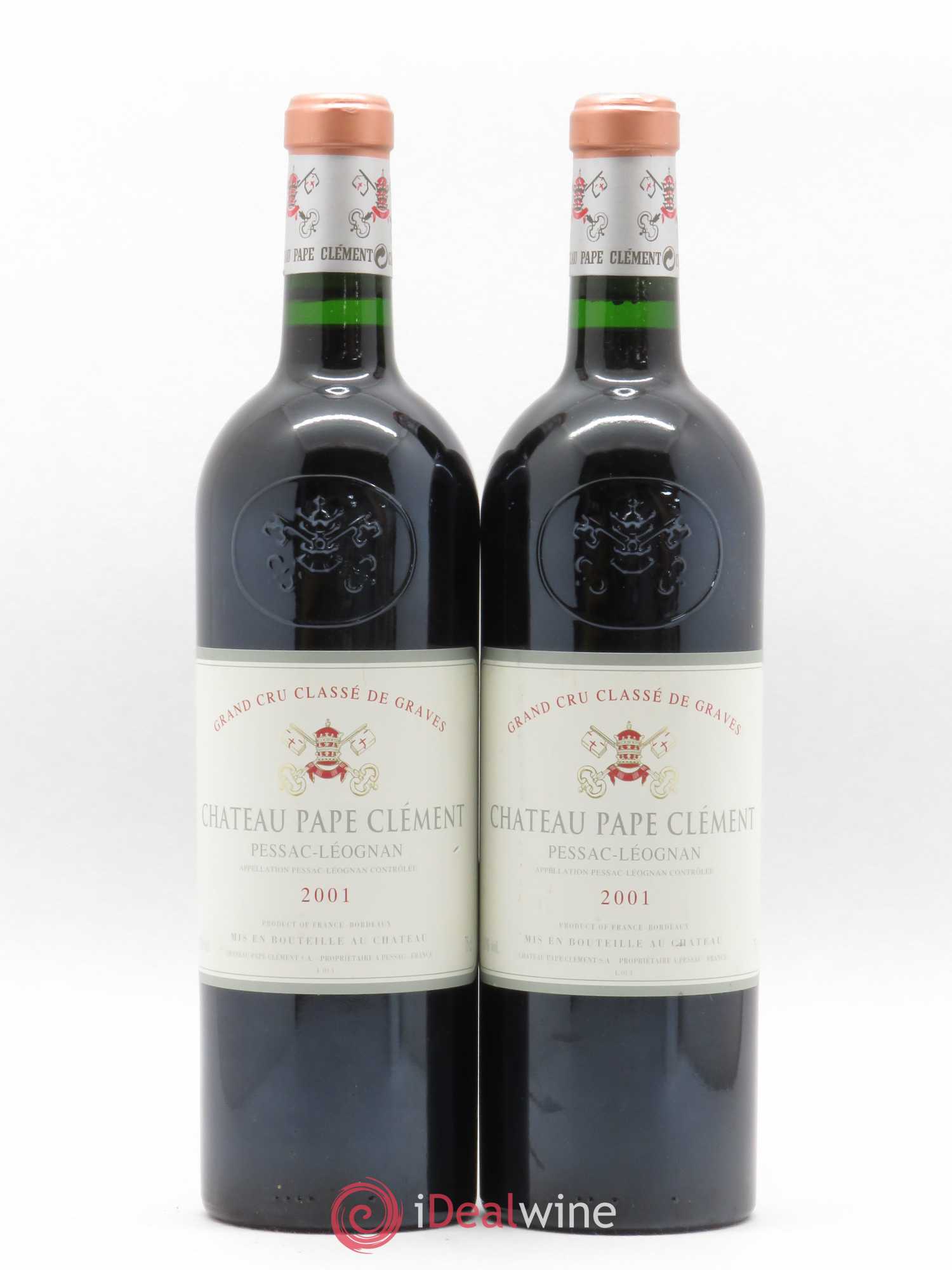 Château Pape Clément Cru Classé de Graves 2001 - Lot de 2 bouteilles - 0