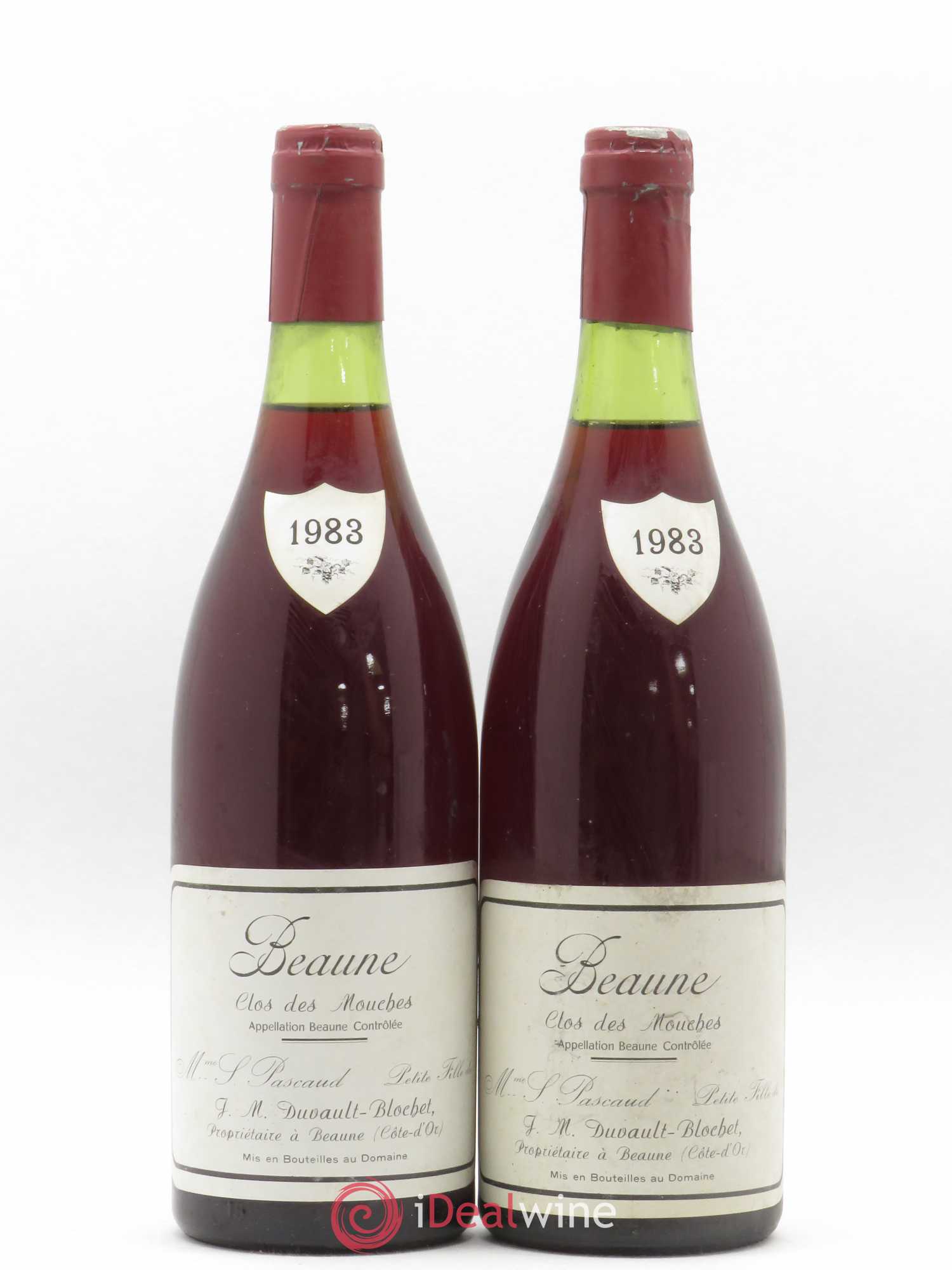 Beaune 1er Cru Clos des Mouches S. Pascaud (Domaine) 1983 - Posten von 2 Flaschen - 0