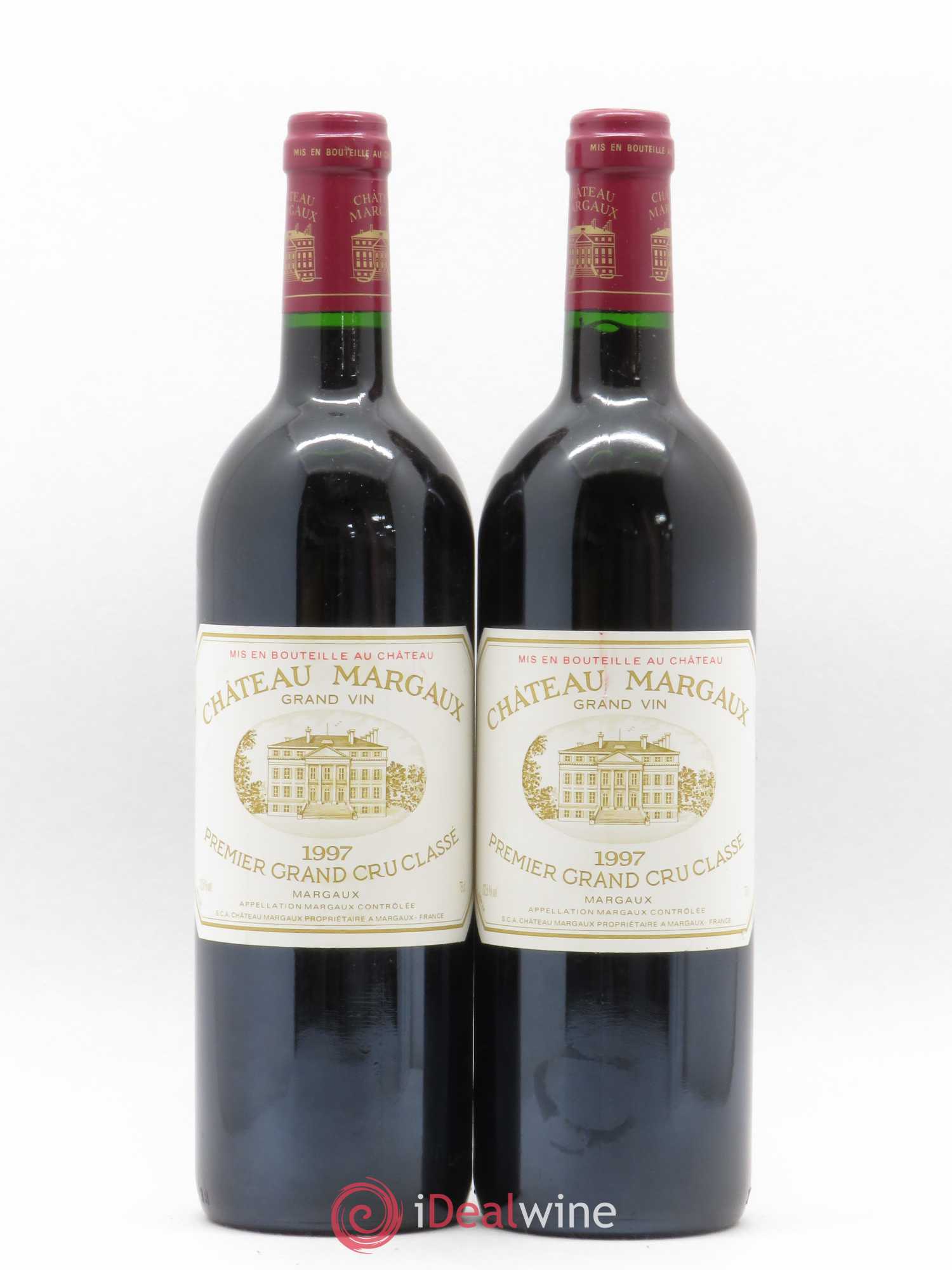 Château Margaux 1er Grand Cru Classé 1997 - Lot de 2 bouteilles - 0