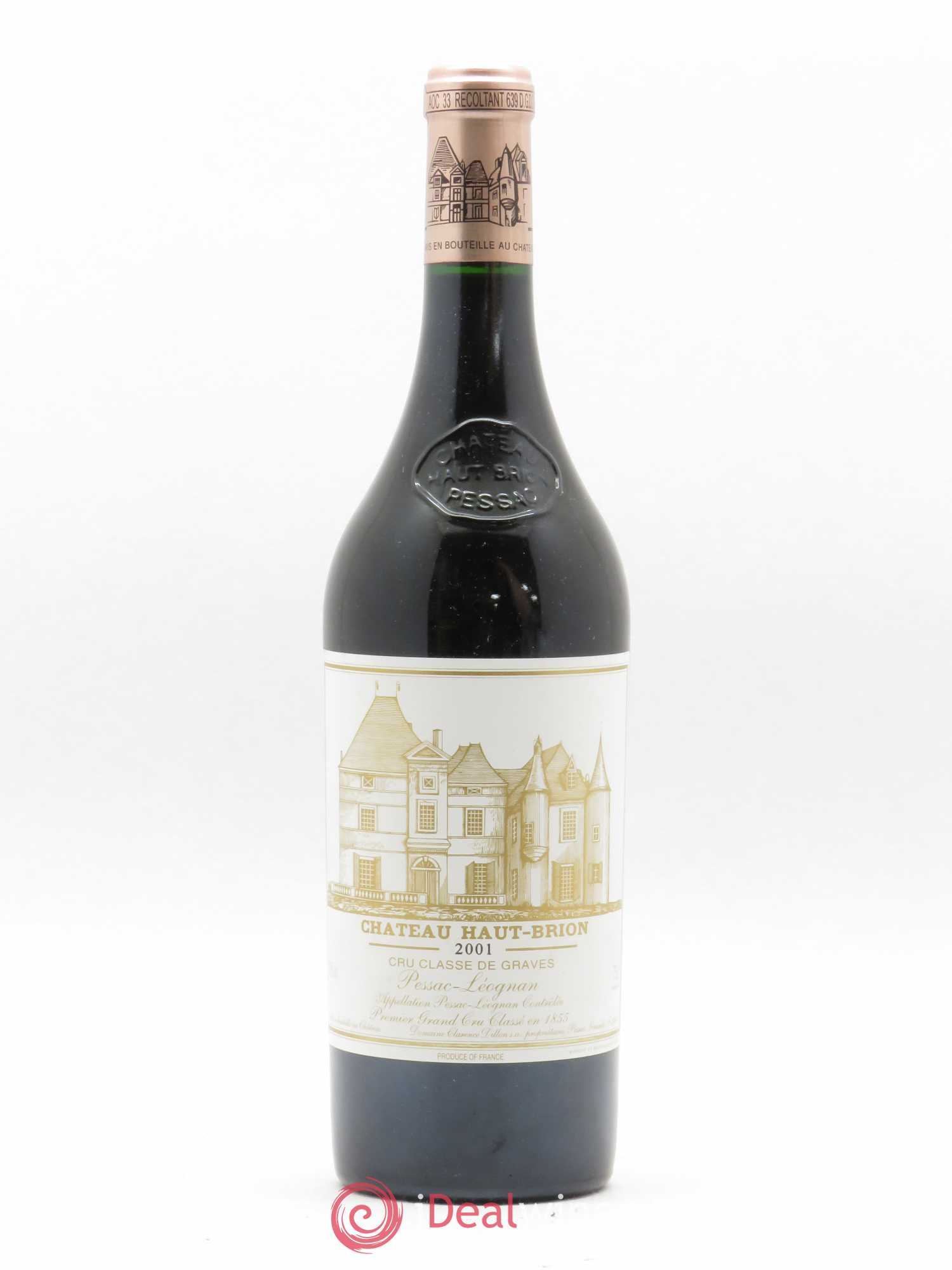 Château Haut Brion 1er Grand Cru Classé 2001 - Lot de 1 bouteille - 0