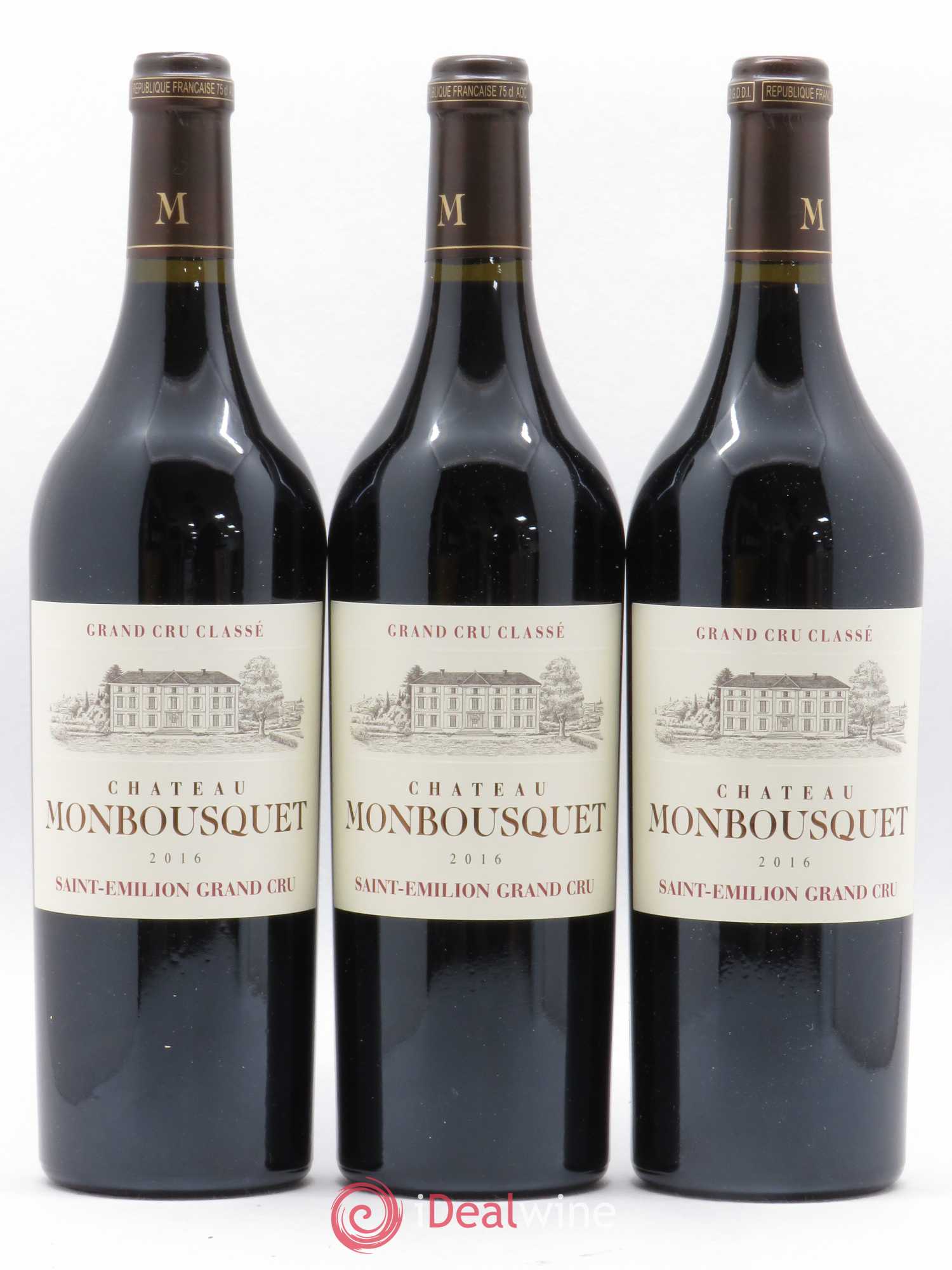 Château Monbousquet Grand Cru Classé 2016 - Lot de 3 bouteilles - 0