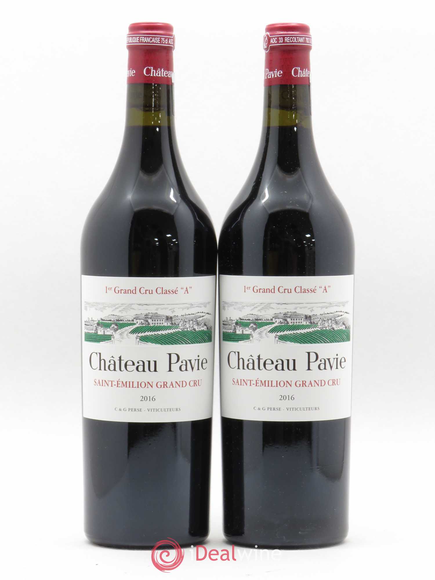 Château Pavie 1er Grand Cru Classé A 2016 - Lot de 2 bouteilles - 0