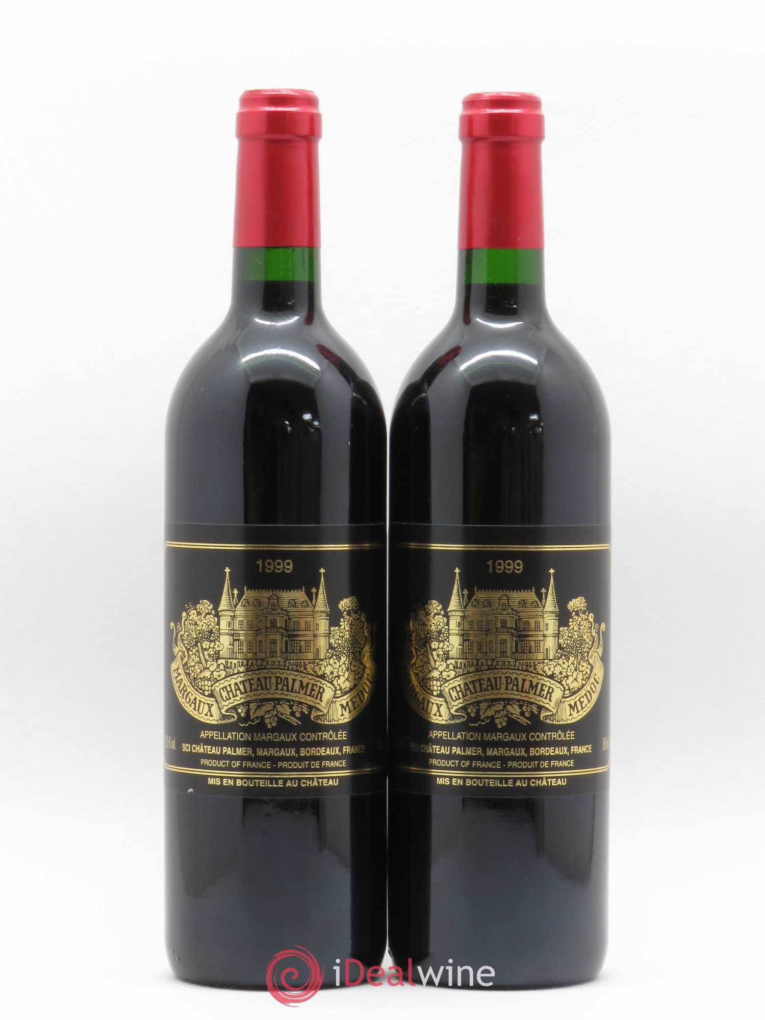Château Palmer 3ème Grand Cru Classé 1999 - Lot de 2 bouteilles - 0