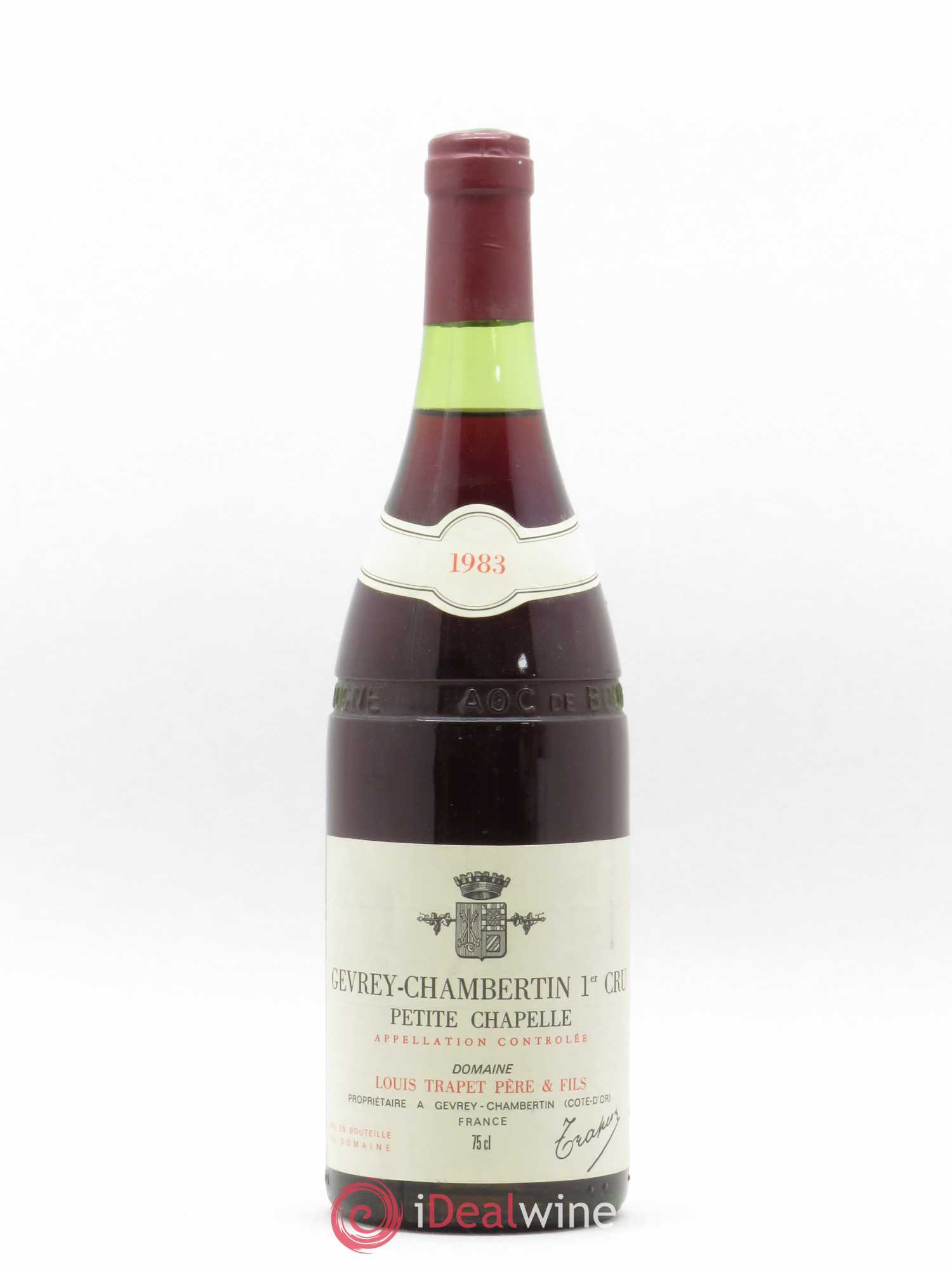 Gevrey-Chambertin 1er Cru Petite Chapelle Domaine Trapet 1983 - Lot de 1 bouteille - 0