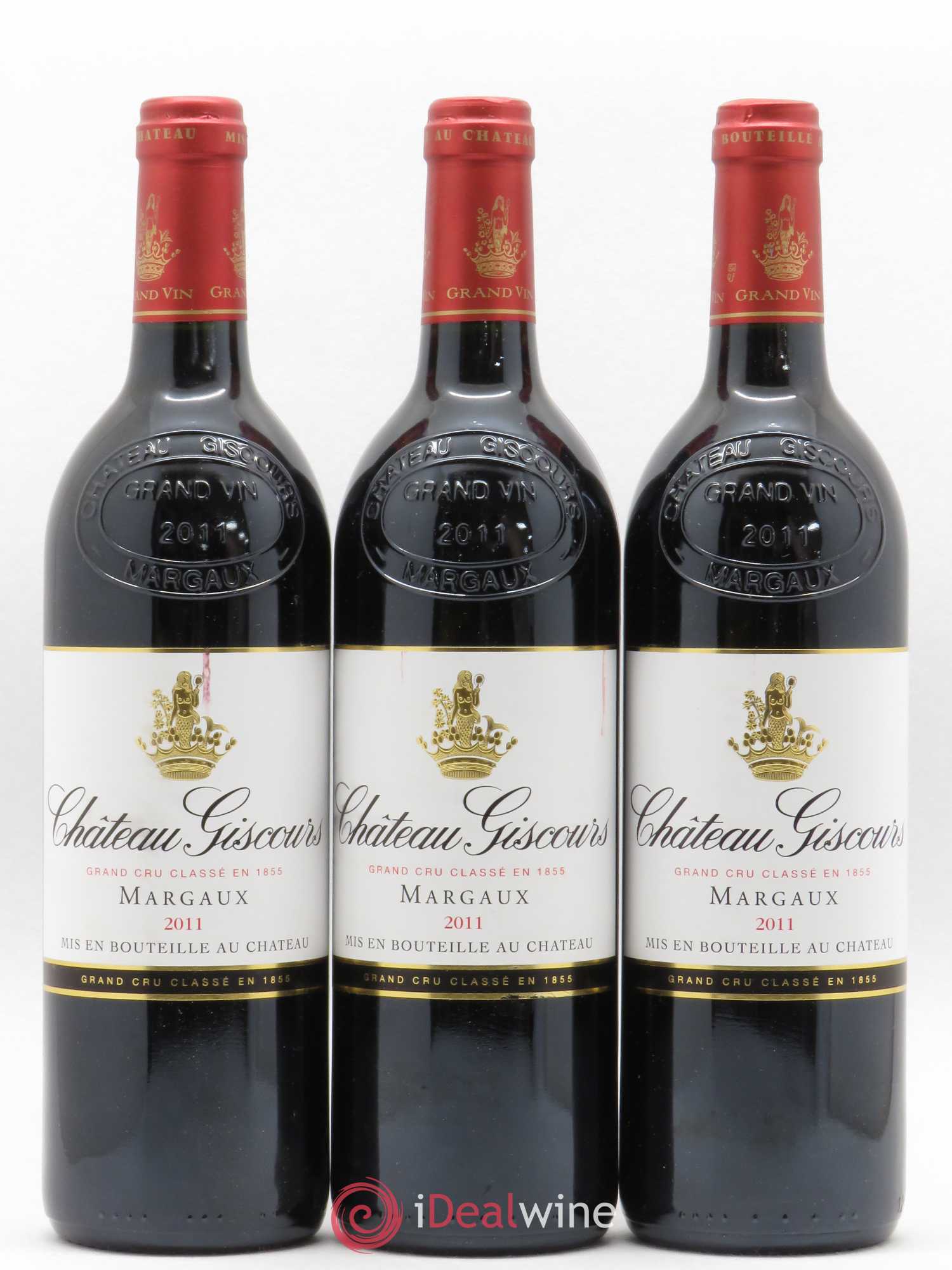 Château Giscours 3ème Grand Cru Classé 2011 - Lot de 3 bouteilles - 0