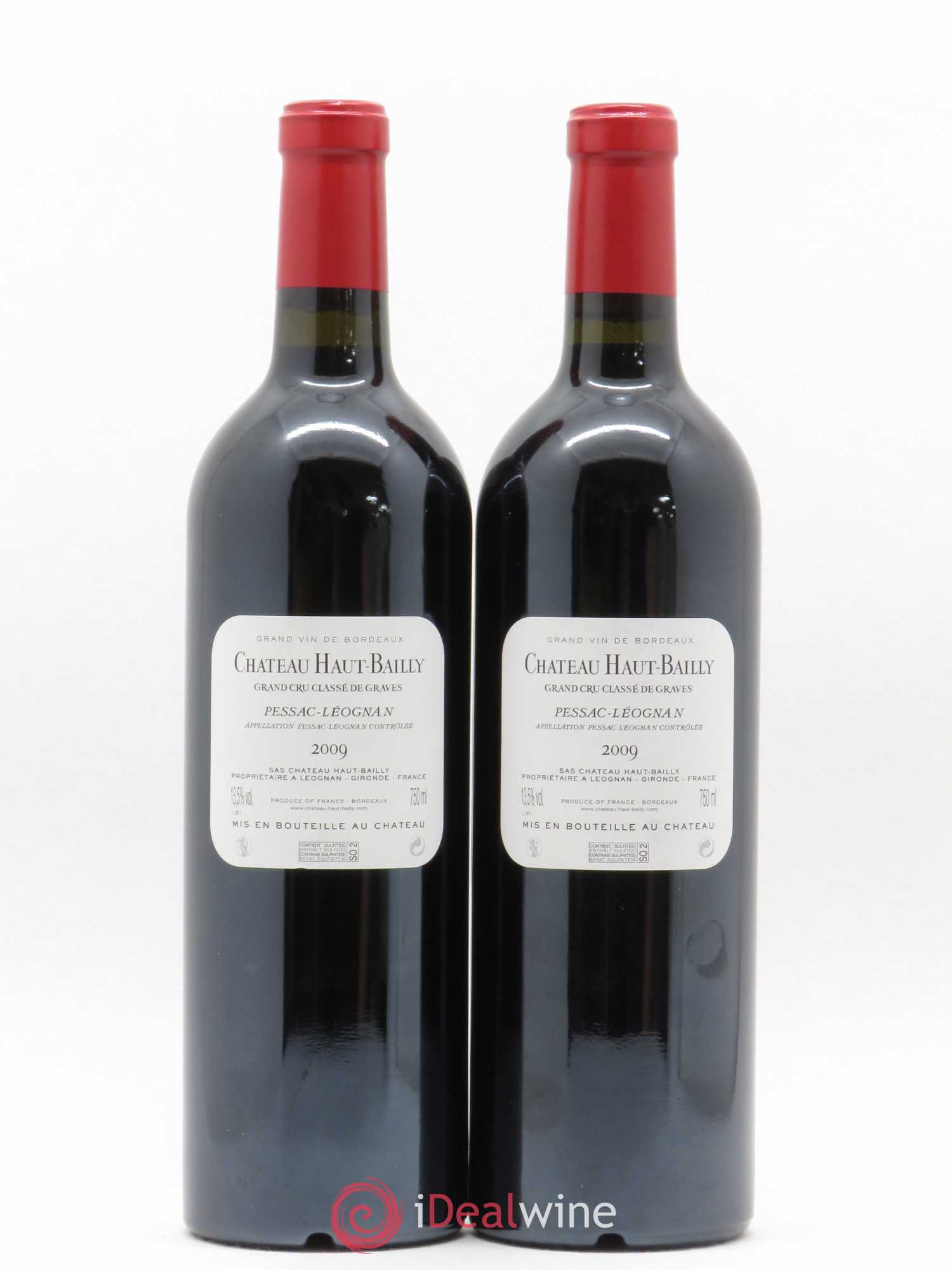 Château Haut-Bailly Cru Classé de Graves 2009 - Lot de 2 bouteilles - 1