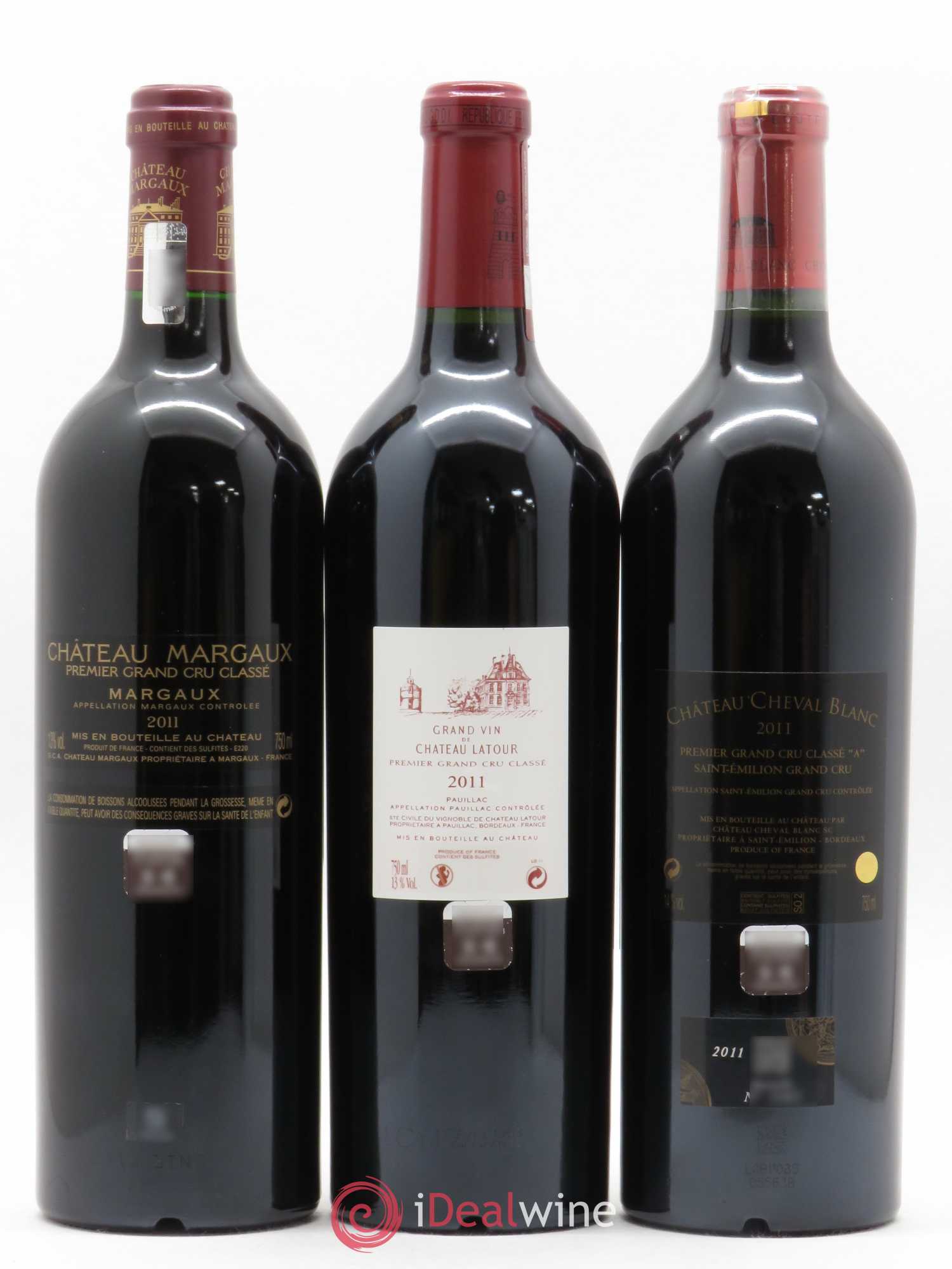 Caisse Collection Duclot 2011 Petrus, Lafite, Latour, Mouton Rothschild, Margaux, Haut Brion, Mission, Cheval Blanc et Yquem 2011 - Posten von 9 Flaschen - 4