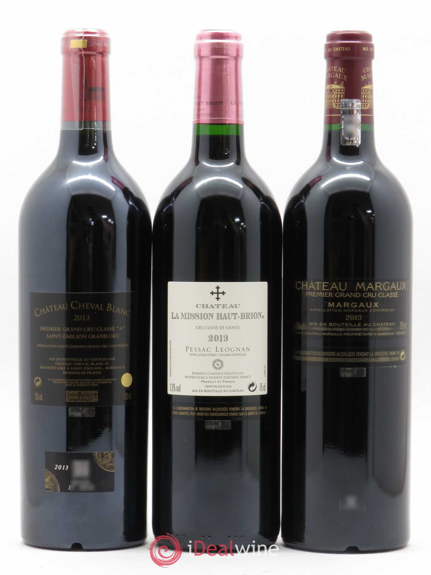 Caisse Collection Duclot 2013 Petrus, Lafite Rothschild, Mouton Rothschild, Margaux,  Haut Brion,  Mission, Cheval Blanc et Yquem 2013 - Lot de 8 bouteilles - 4