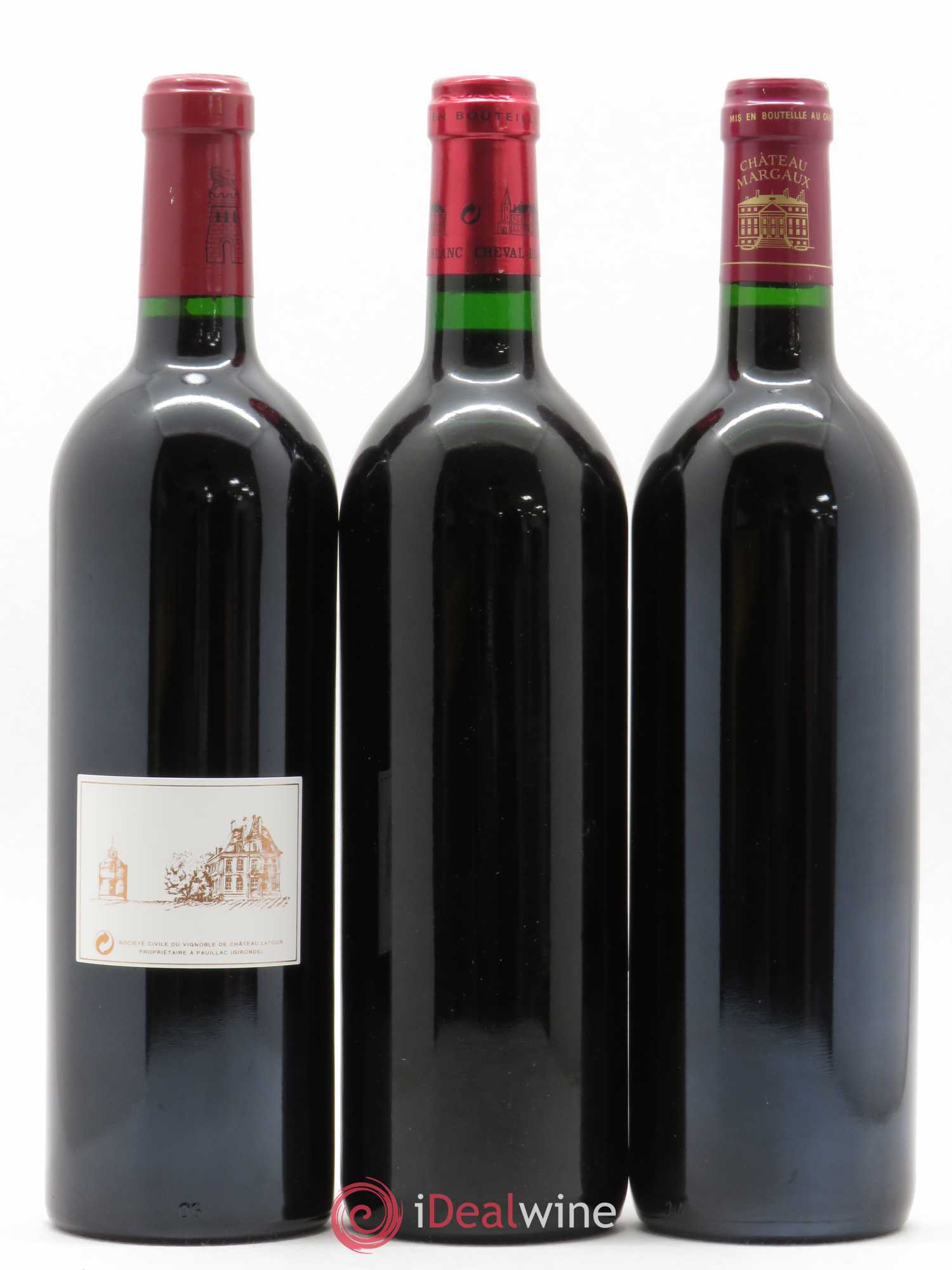 Caisse Collection Duclot Petrus, Lafite Rothschild, Latour, Mouton Rothschild, Margaux, Haut Brion, Mission, Cheval Blanc et Ausone 1997 - Lot de 9 bouteilles - 2