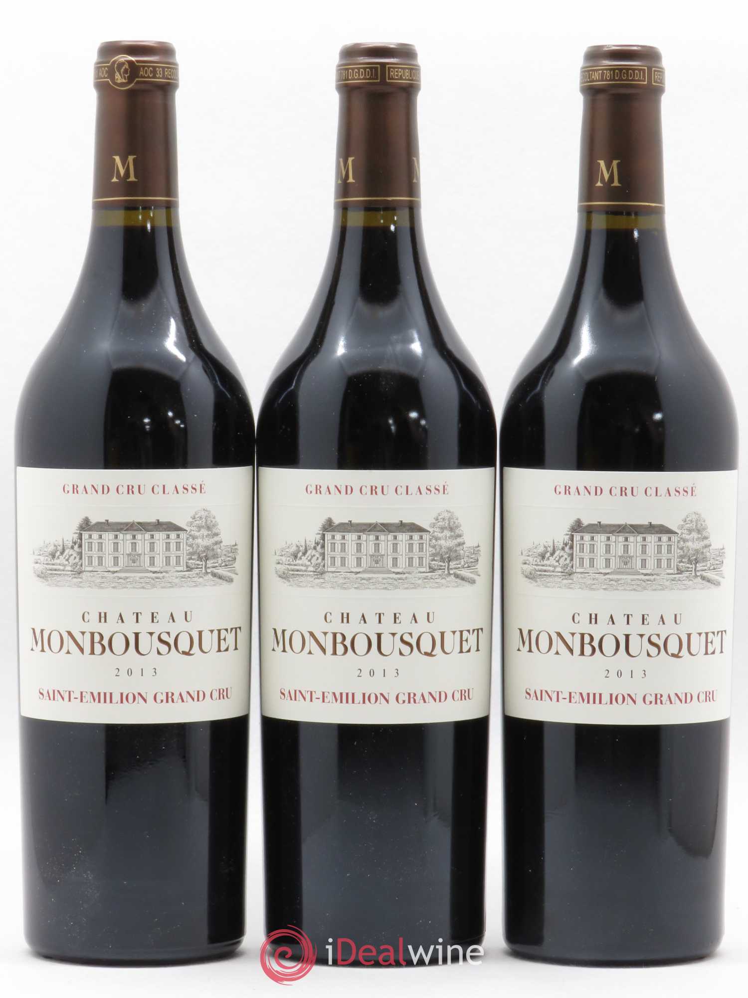 Château Monbousquet Grand Cru Classé 2013 - Lot de 3 bouteilles - 0
