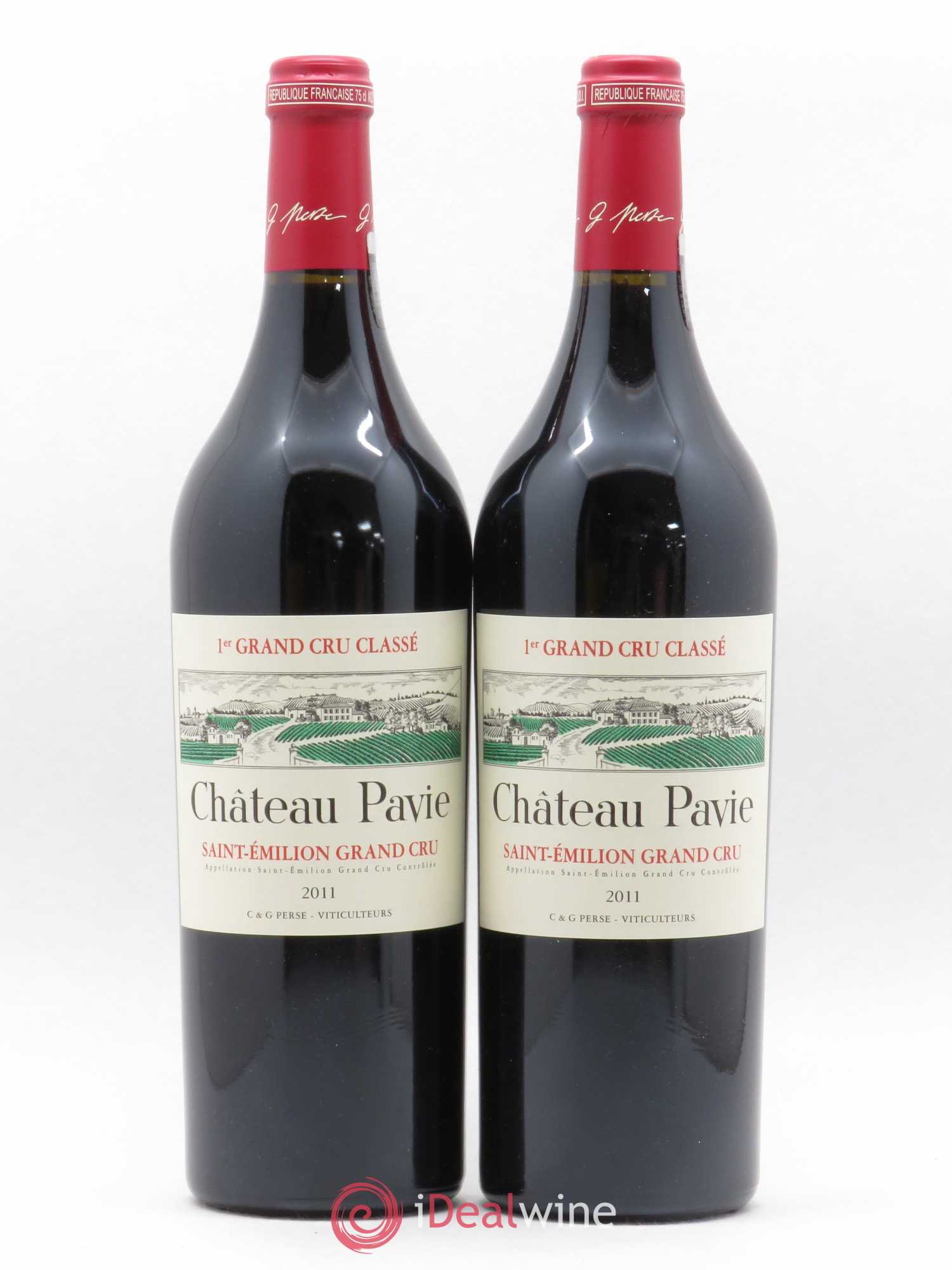 Château Pavie 1er Grand Cru Classé A 2011 - Lot de 2 bouteilles - 0