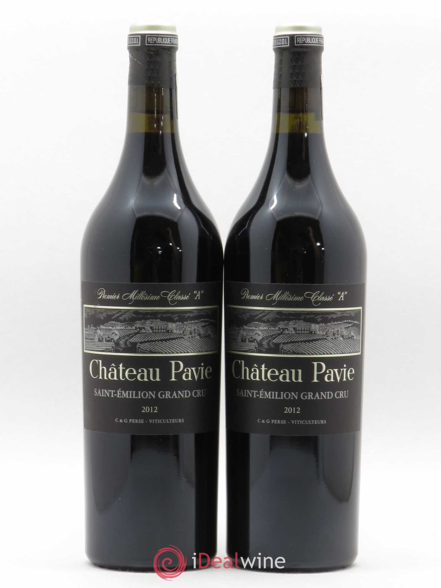 Château Pavie 1er Grand Cru Classé A 2012 - Lot de 2 bouteilles - 0