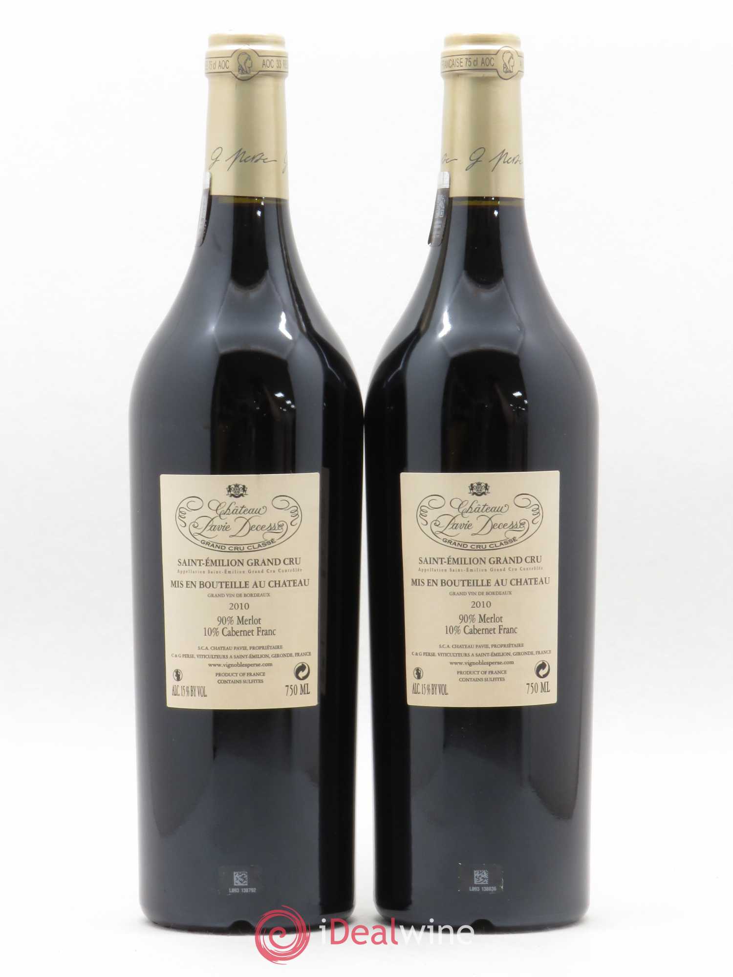 Château Pavie Decesse Grand Cru Classé 2010 - Lot de 2 bouteilles - 1