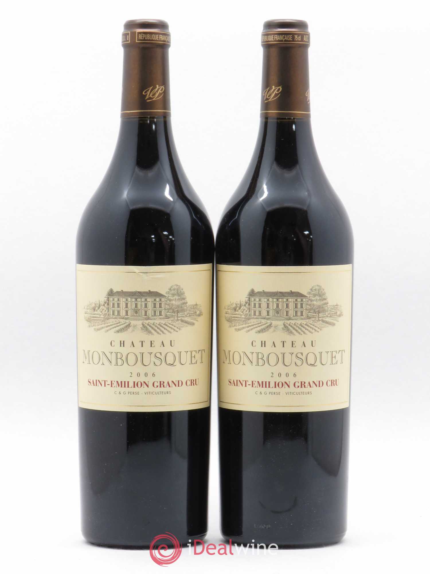 Château Monbousquet Grand Cru Classé 2006 - Lot de 2 bouteilles - 0