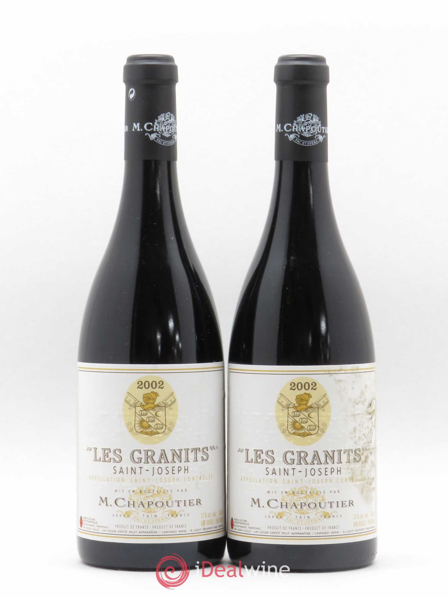 Saint-Joseph Les Granits Chapoutier 2002 - Lot de 2 bouteilles - 0
