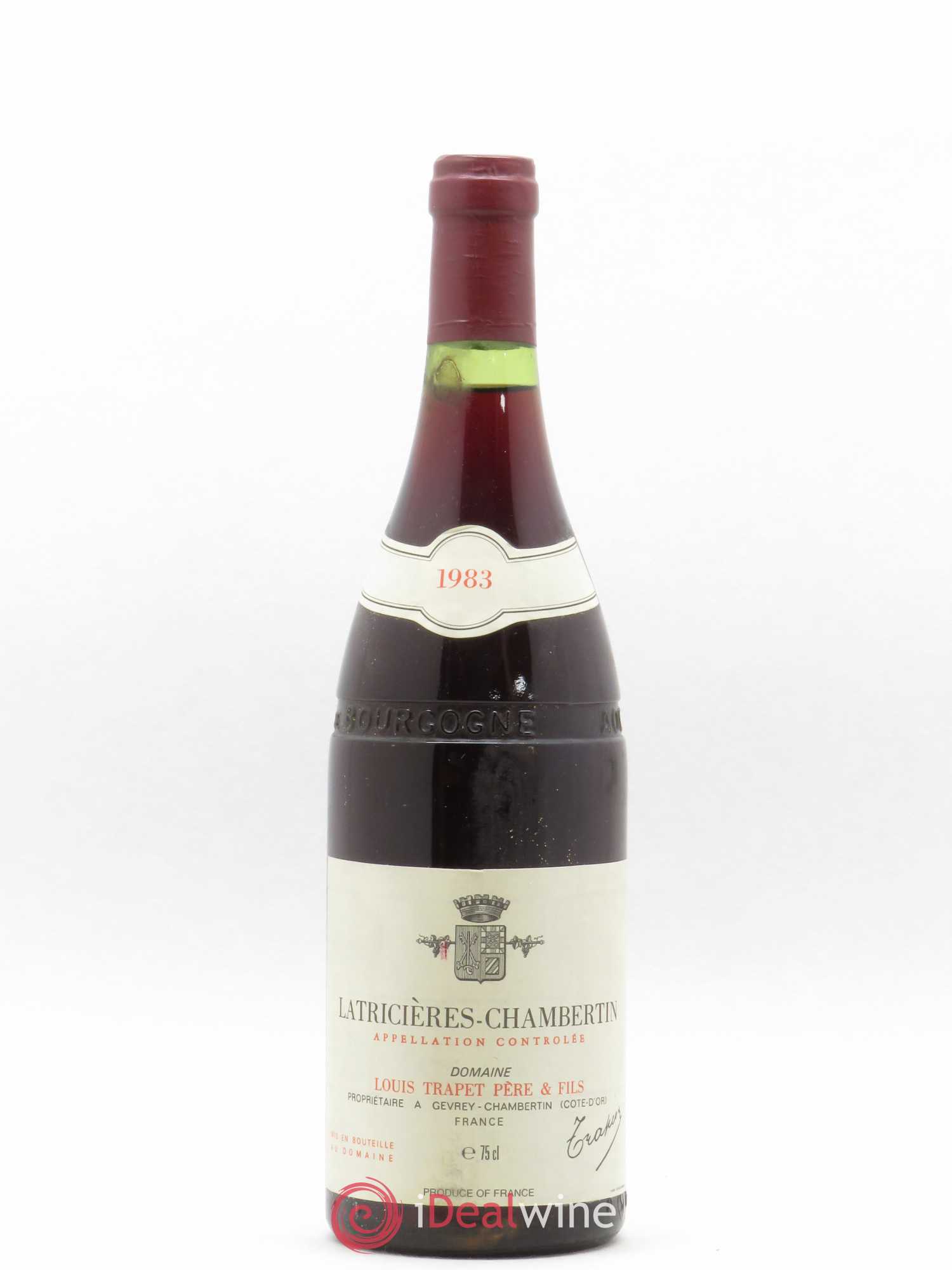 Latricières-Chambertin Grand Cru Domaine Trapet 1983 - Lot de 1 bouteille - 0