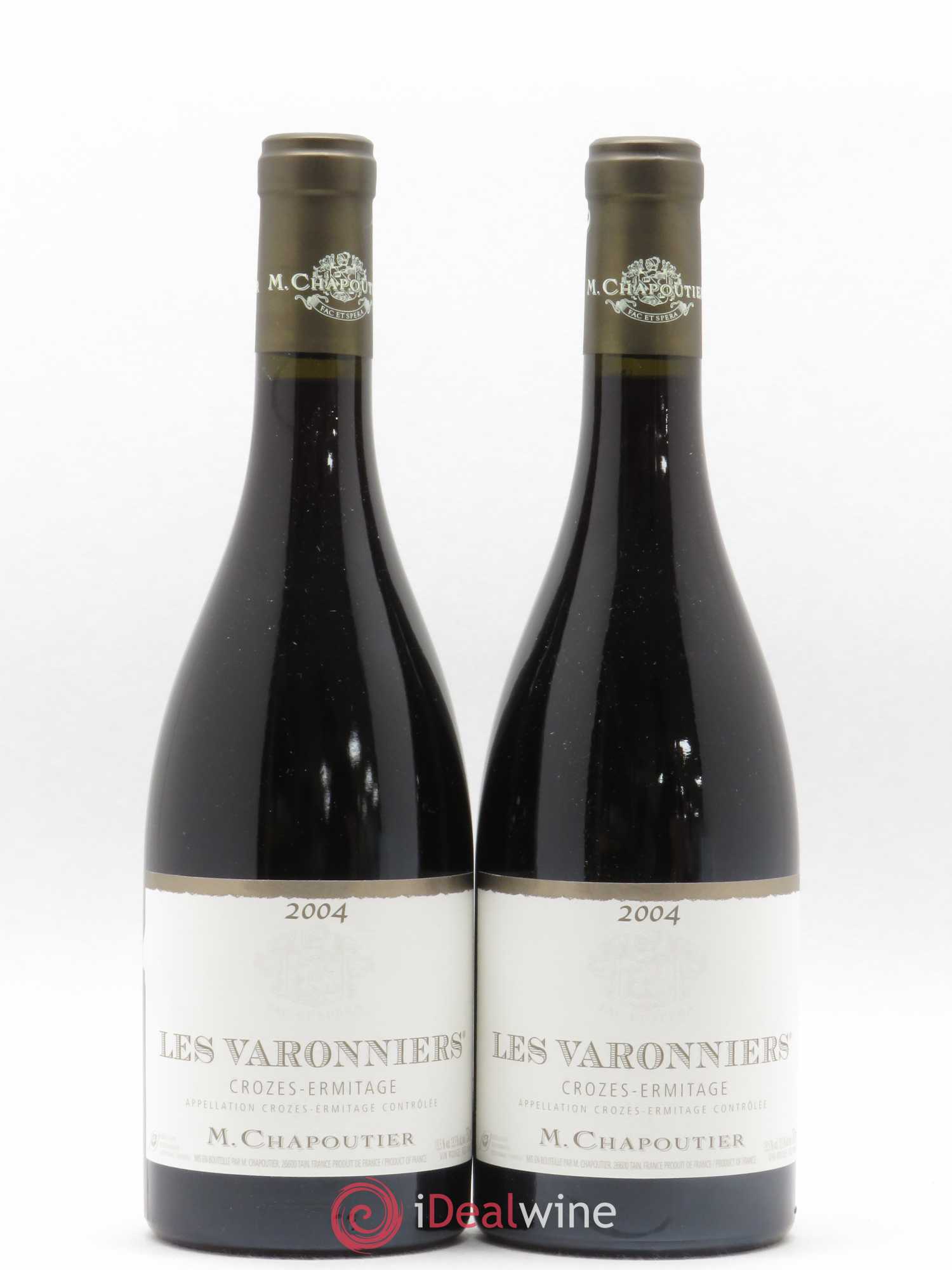 Crozes-Hermitage Les Varonniers Chapoutier 2004 - Lot de 2 bouteilles - 0