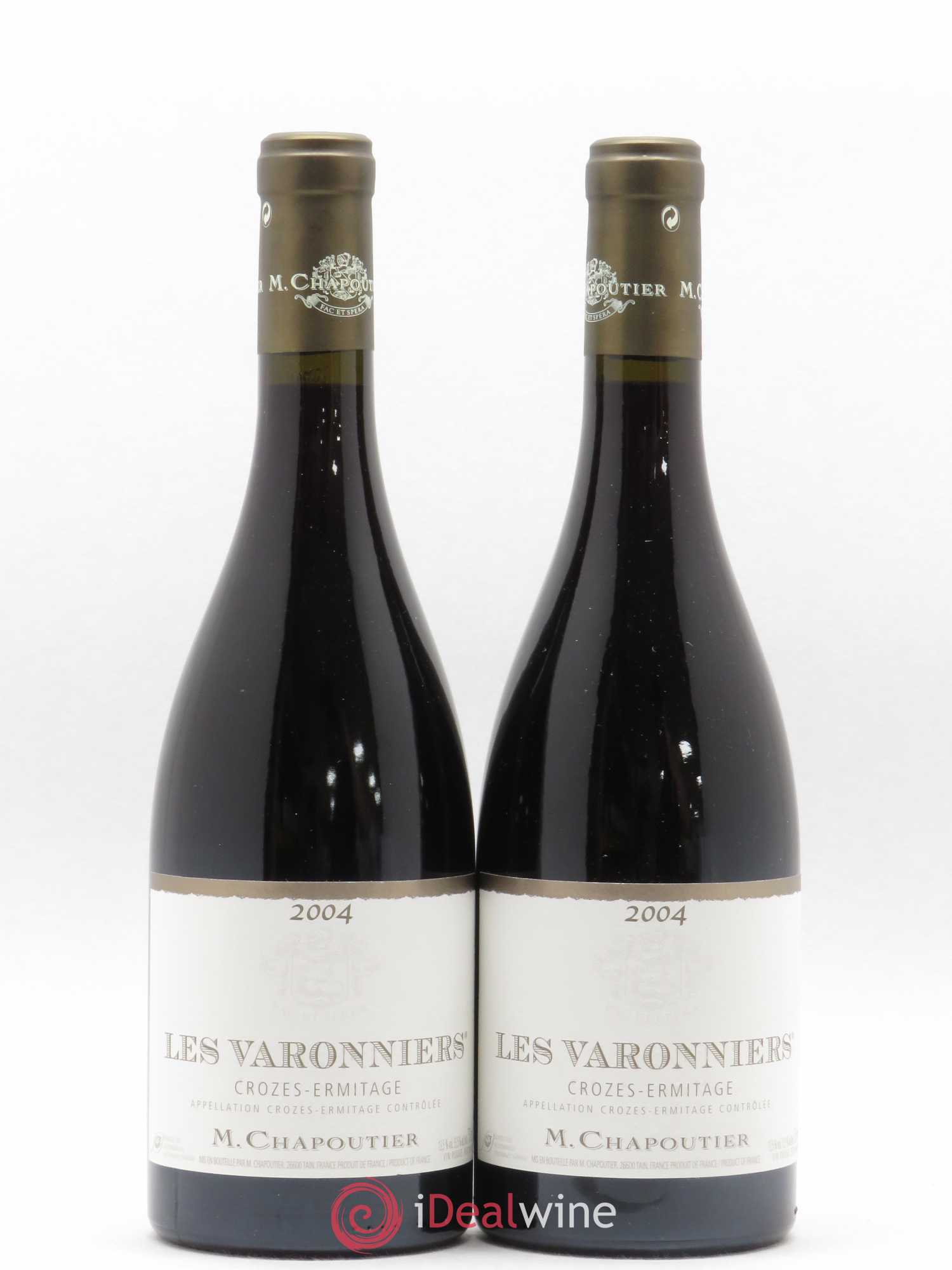 Crozes-Hermitage Les Varonniers Chapoutier 2004 - Lot de 2 bouteilles - 0