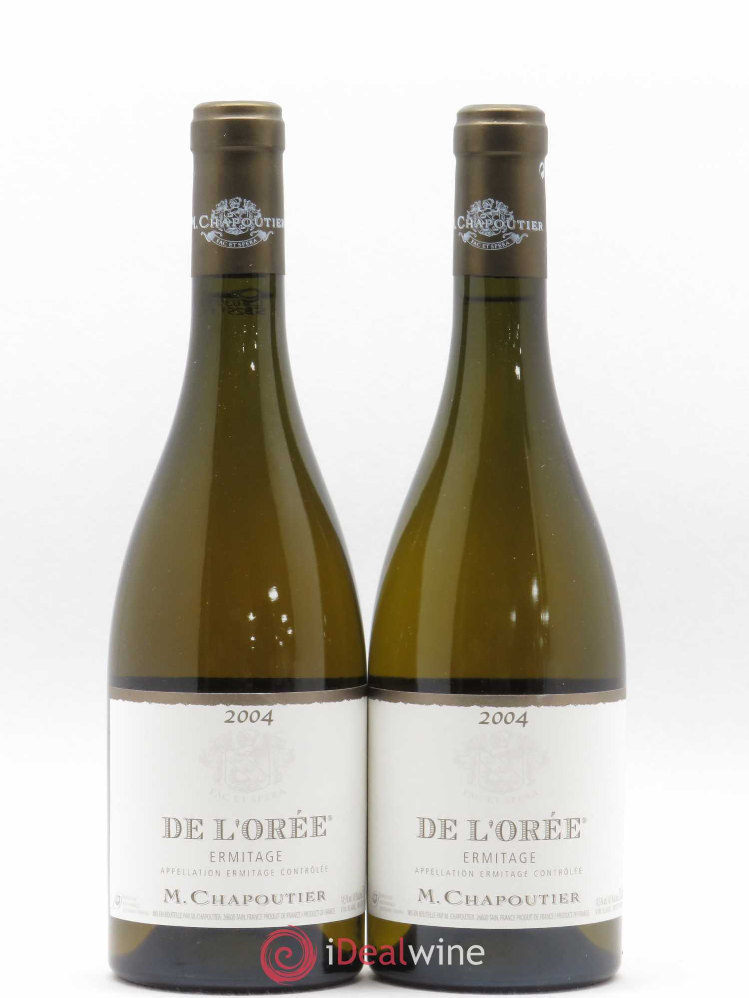 Hermitage Ermitage de l'Orée Chapoutier 2004 - Lot de 2 bouteilles - 0