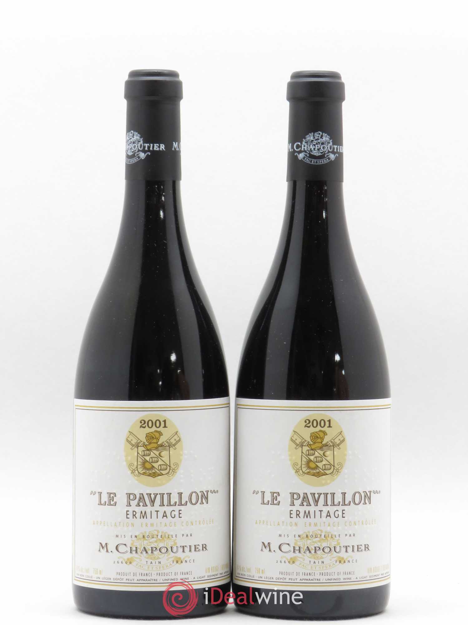Hermitage Ermitage Le Pavillon Chapoutier 2001 - Lot de 2 bouteilles - 0